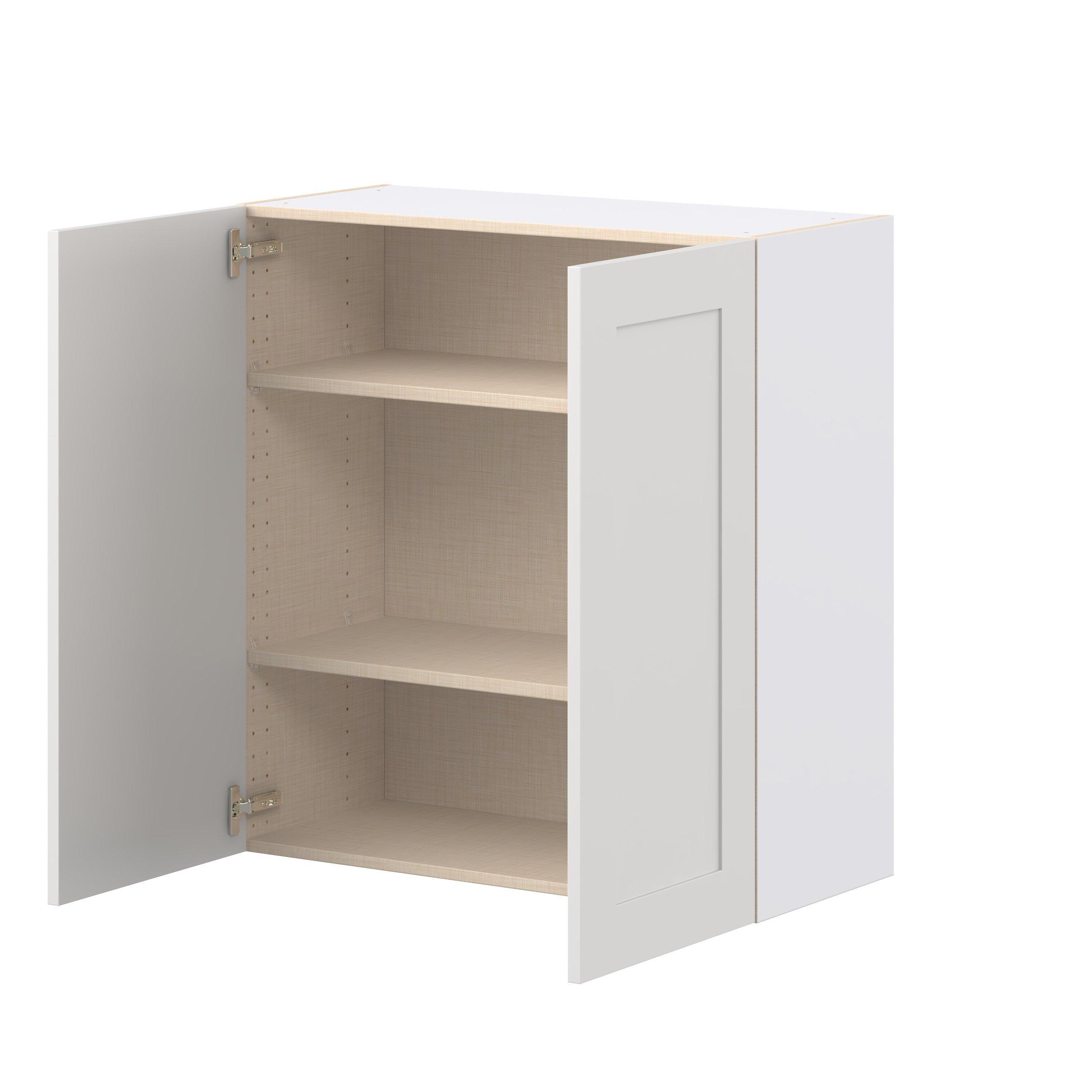 Candler 33 in. Painted Warm White Door Wall Cabinet