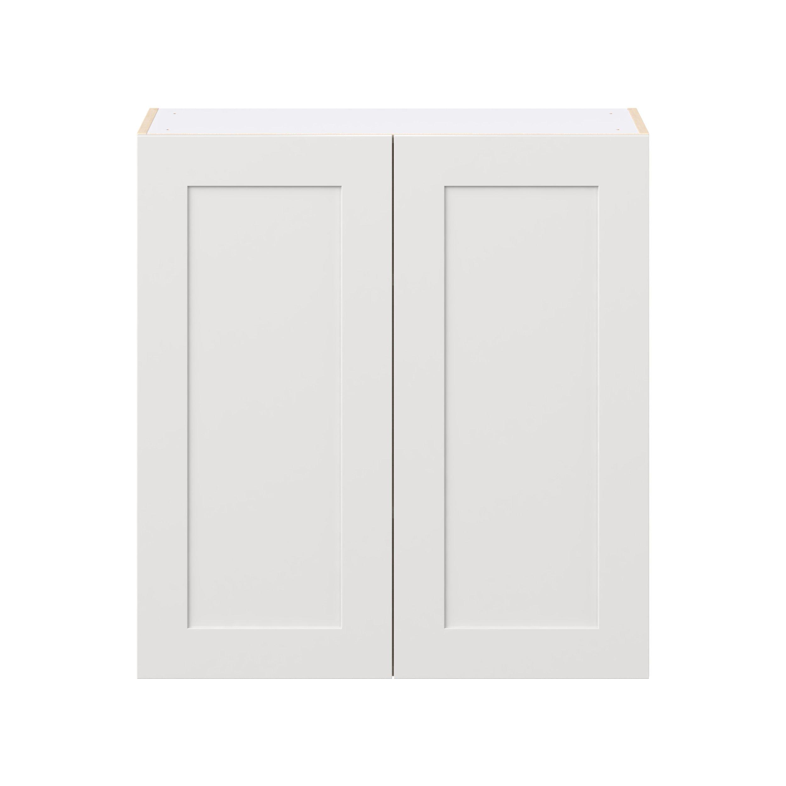 Candler 33 in. Painted Warm White Door Wall Cabinet