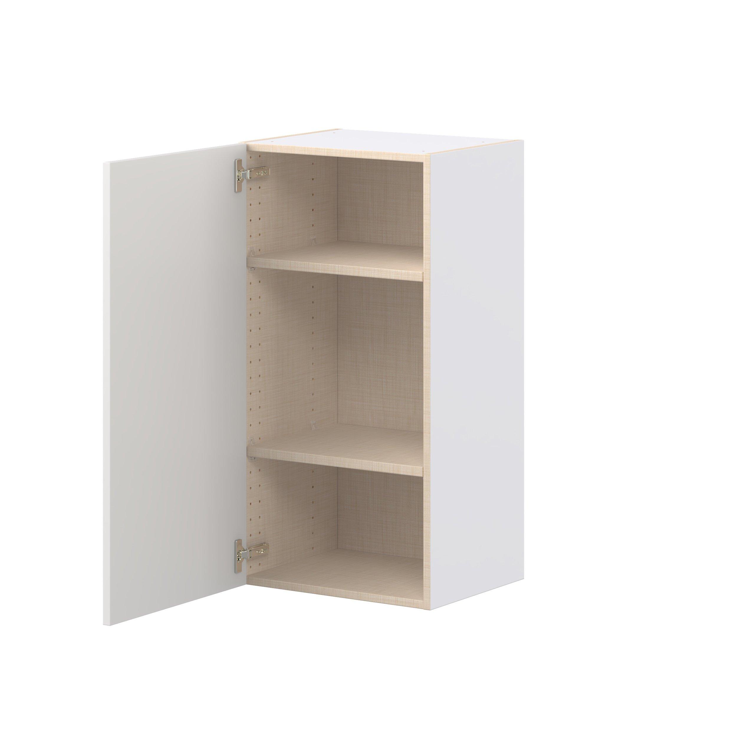 Candler 18 in. Painted Warm White Door Wall Cabinet