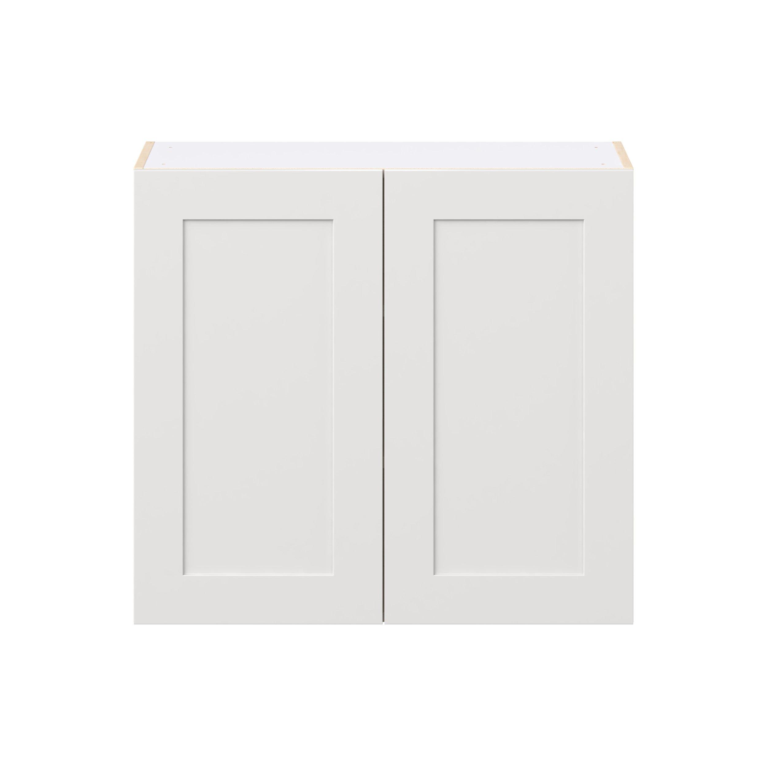 Candler 33 in. Painted Warm White Door Wall Cabinet