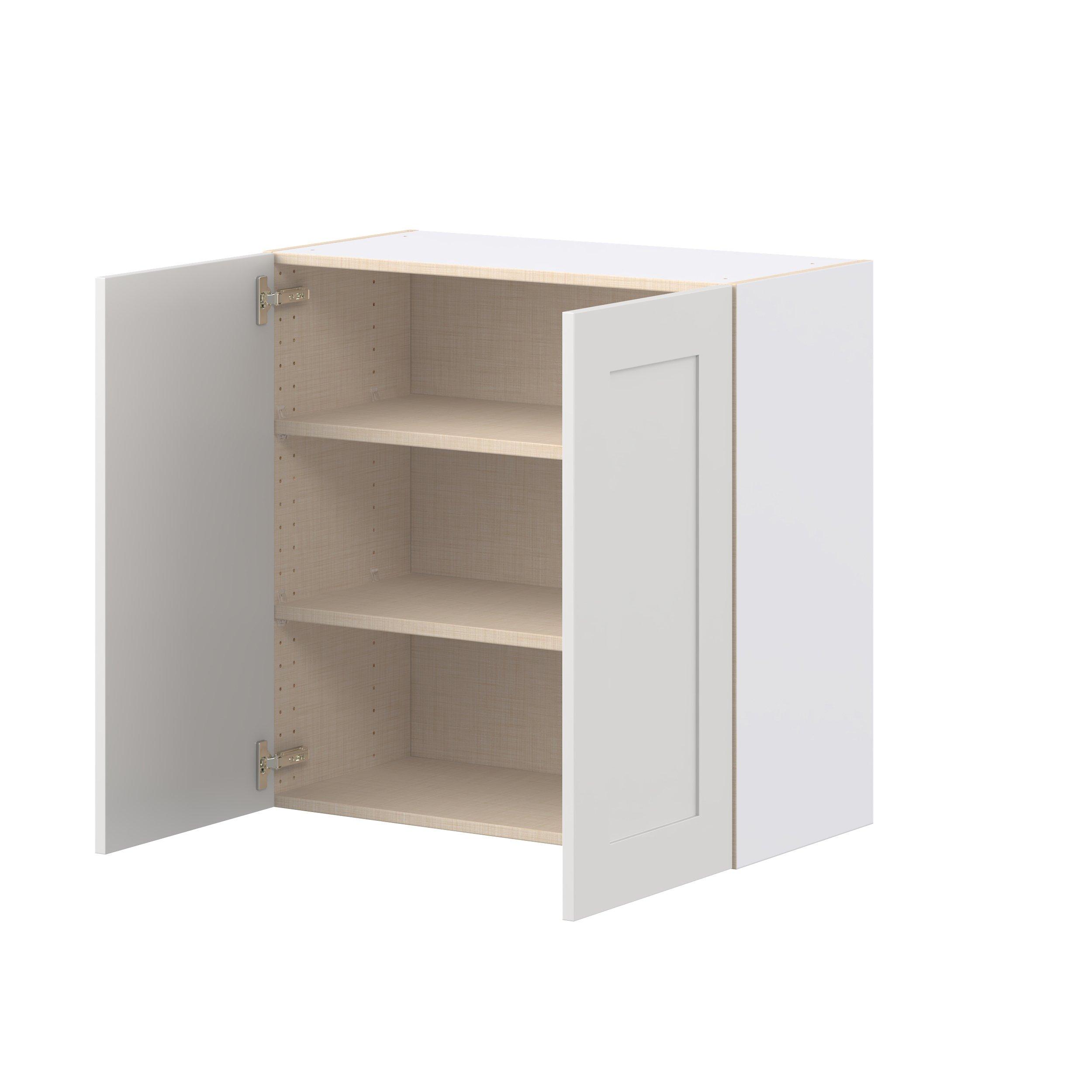 Candler 30 in. Painted Warm White Door Wall Cabinet