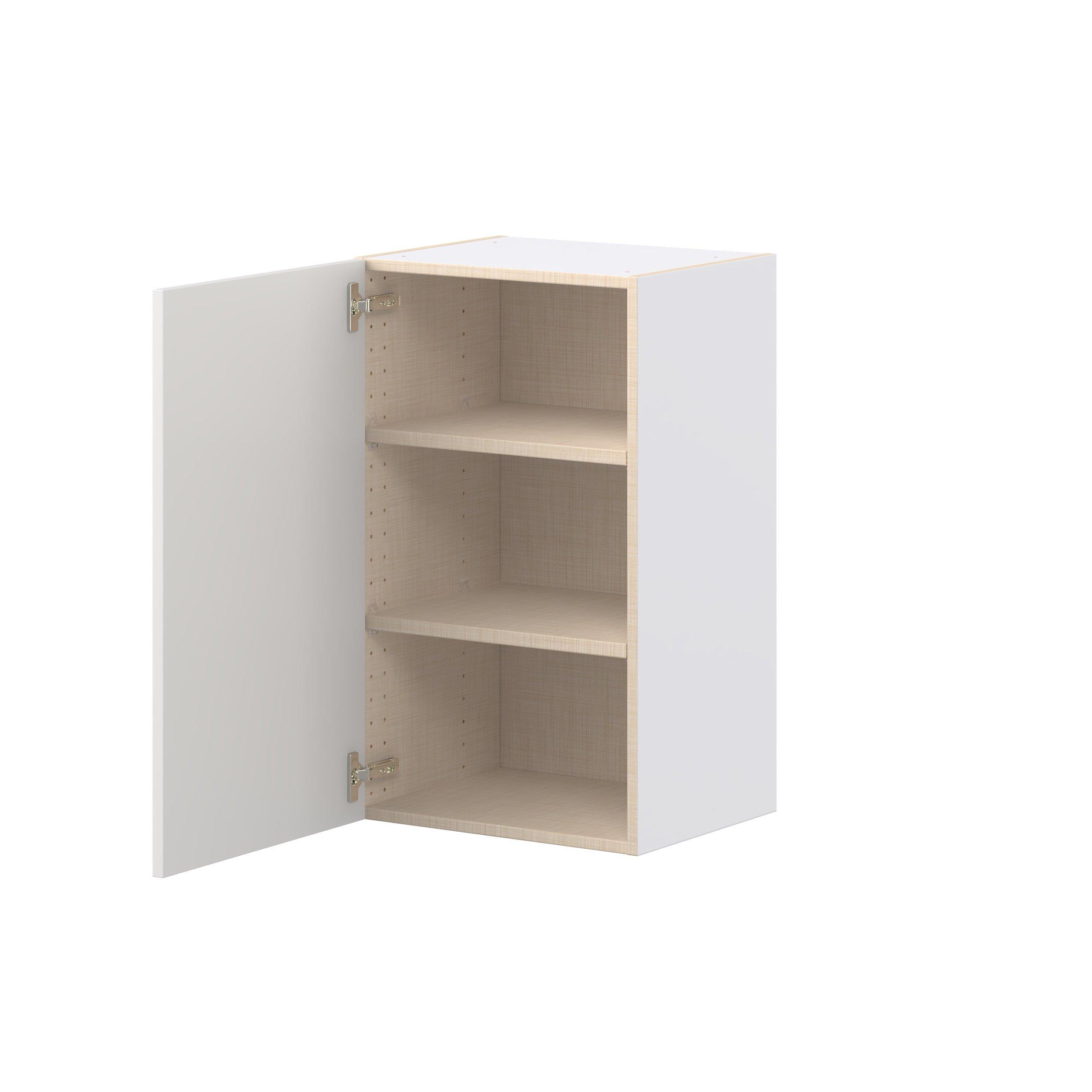 Candler 18 in. Painted Warm White Door Wall Cabinet