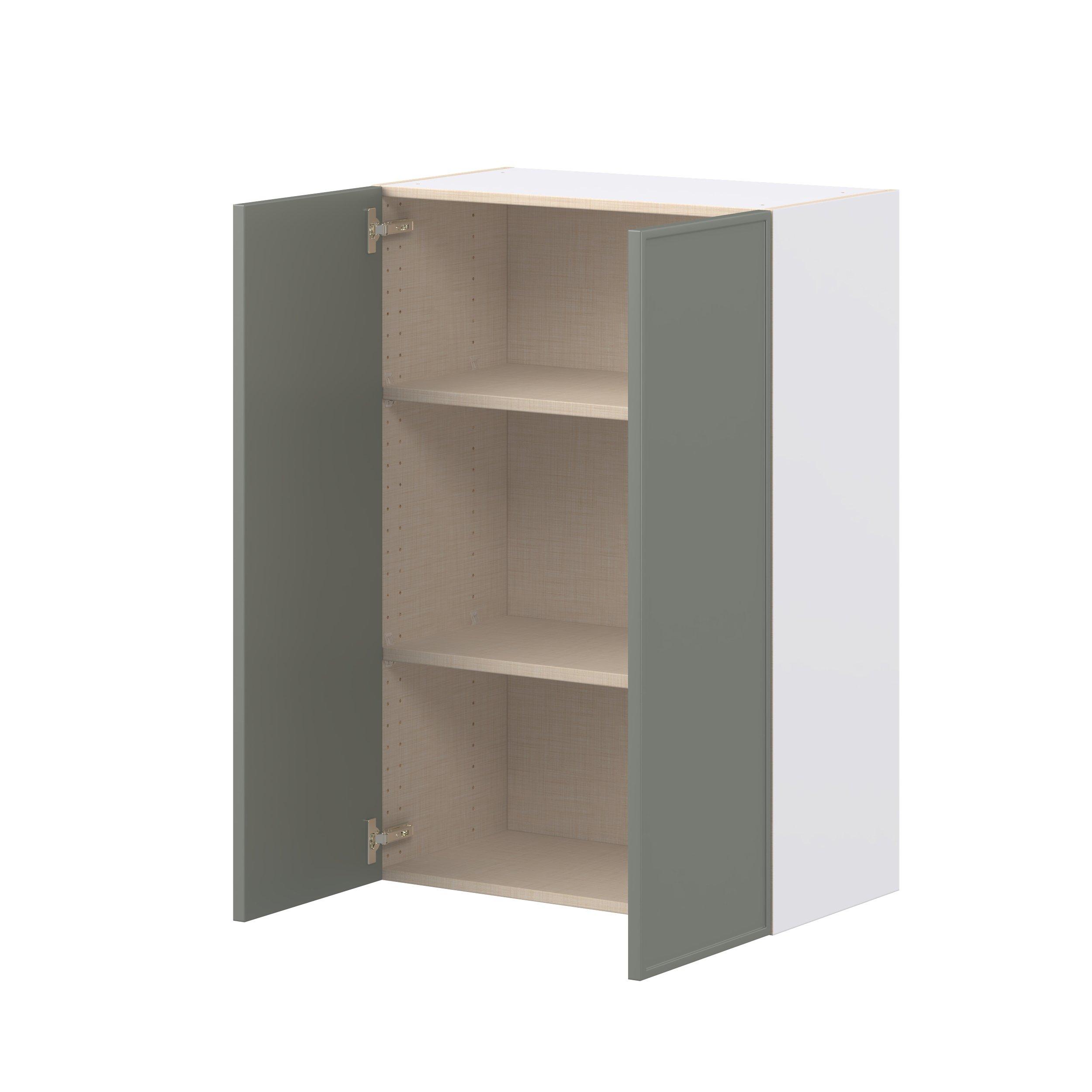 Linden 27 in. Painted Moss Green Door Wall Cabinet