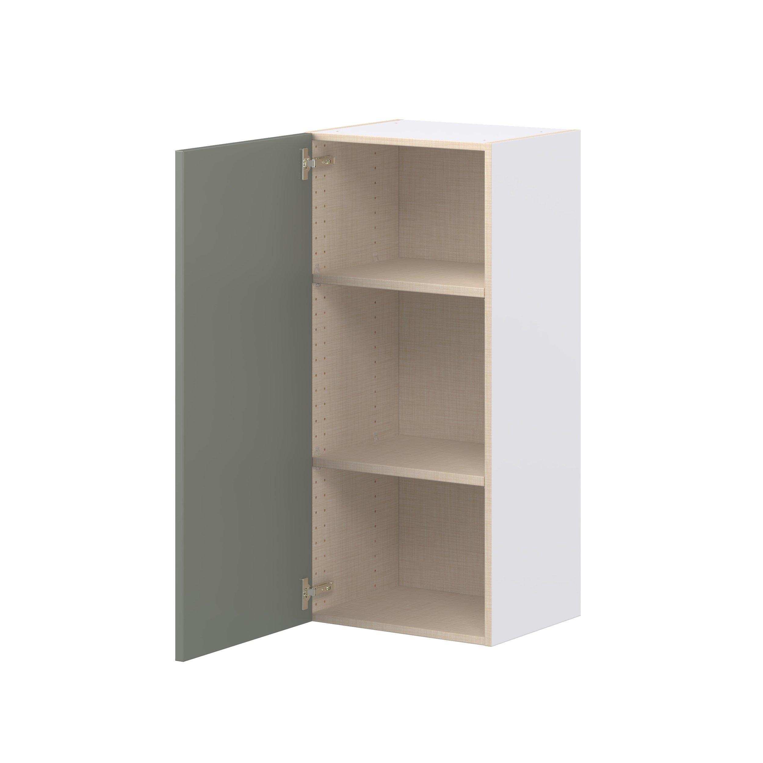 Linden 18 in. Painted Moss Green Door Wall Cabinet