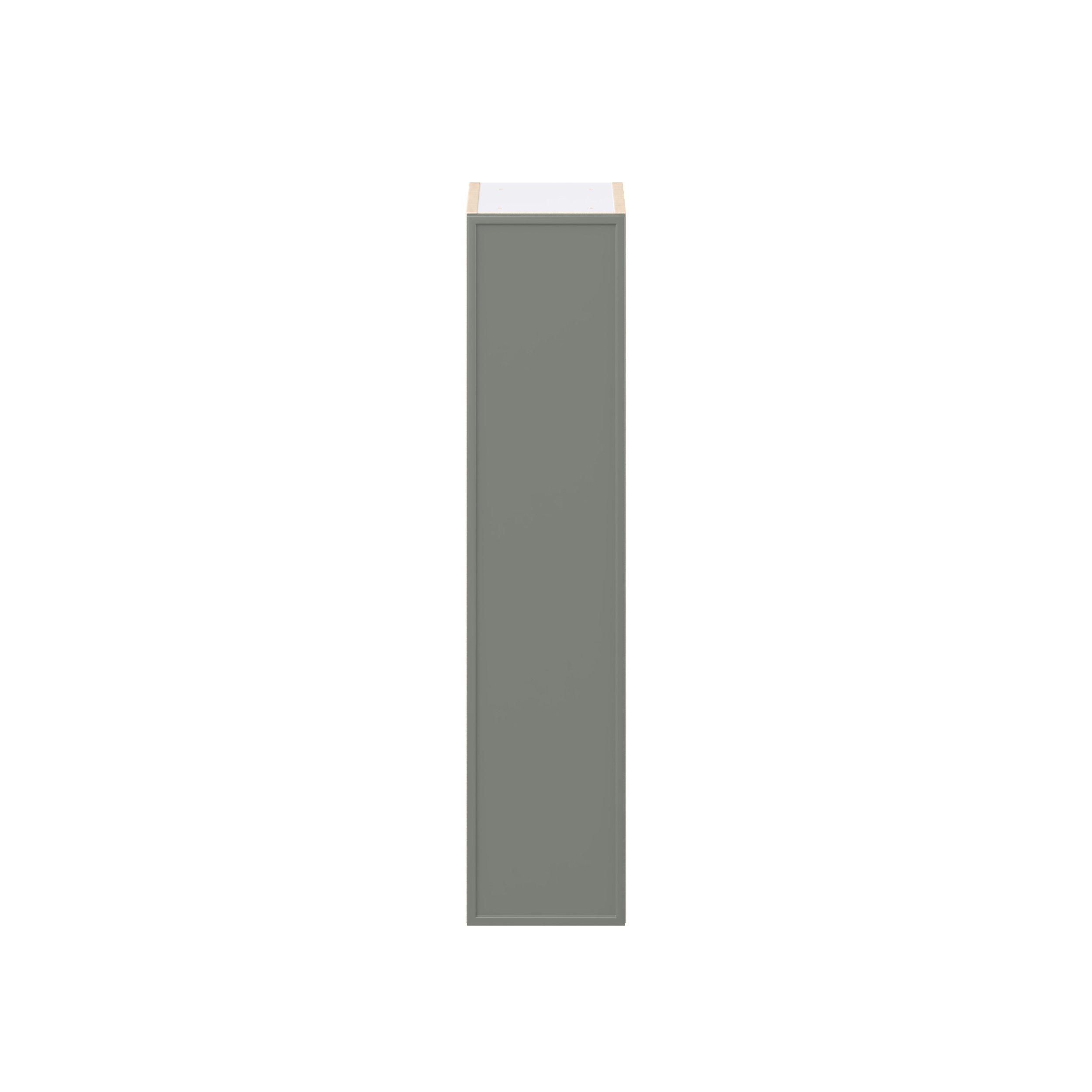 Linden 9 in. Painted Moss Green Door Wall Cabinet