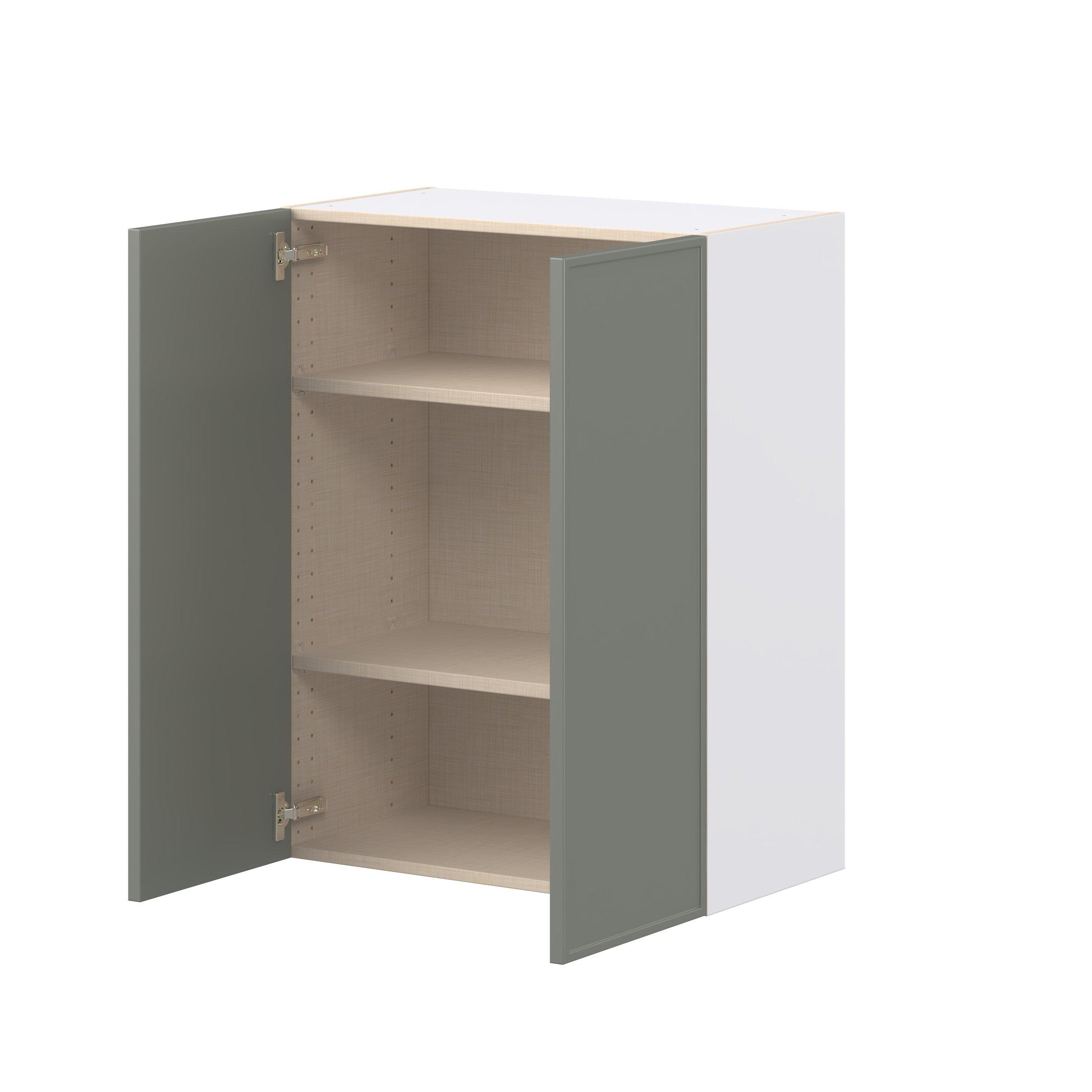 Linden 27 in. Painted Moss Green Door Wall Cabinet
