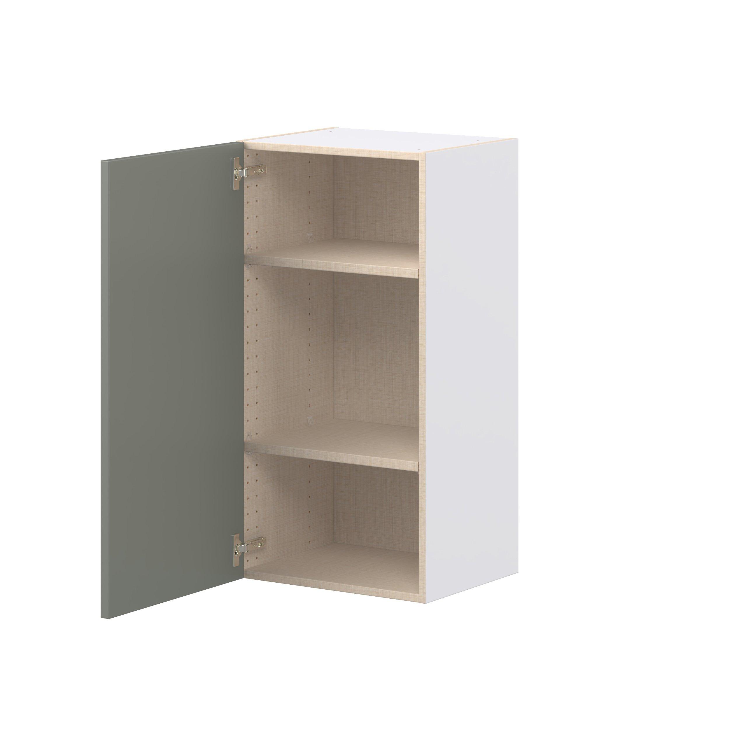 Linden 18 in. Painted Moss Green Door Wall Cabinet