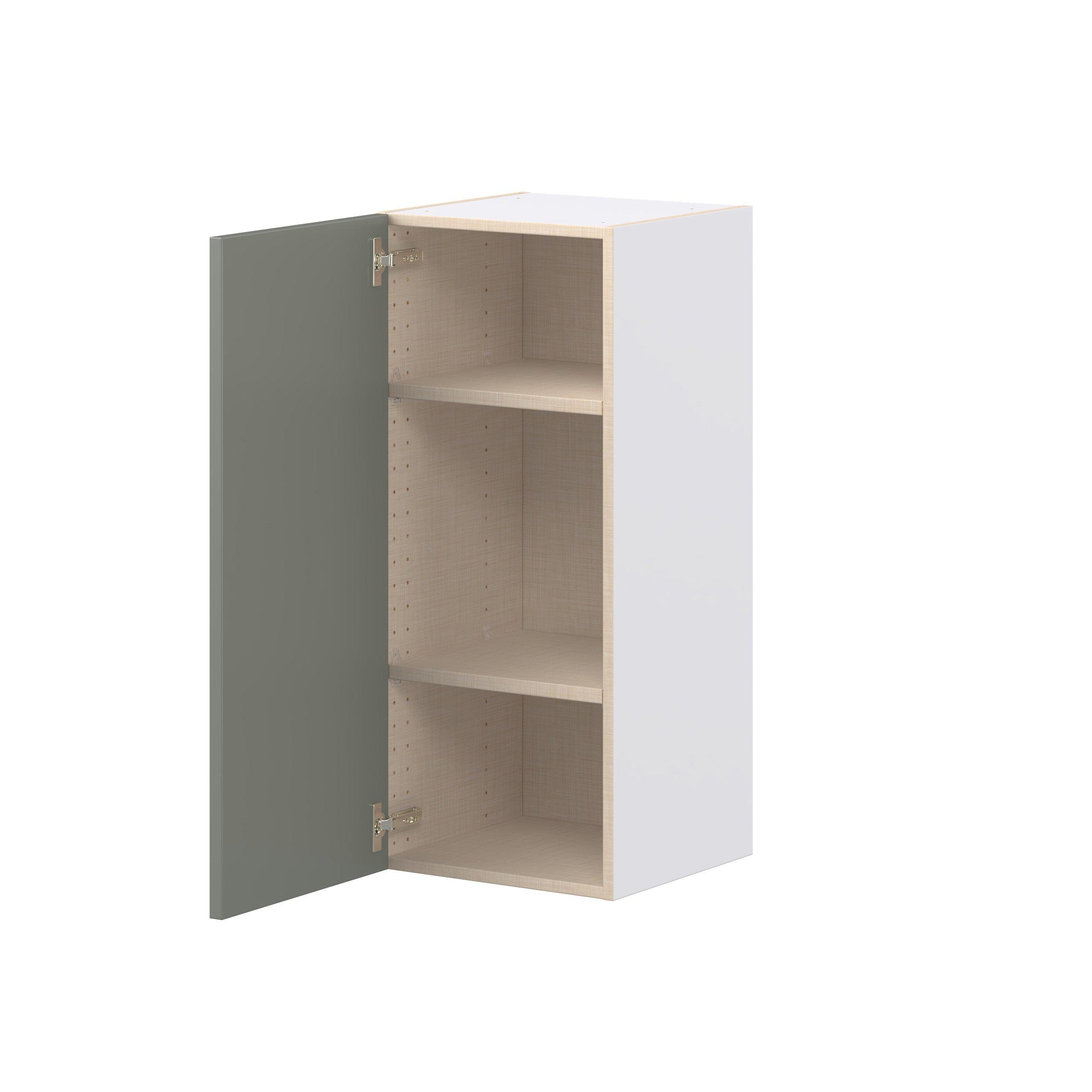 Linden 15 in. Painted Moss Green Door Wall Cabinet