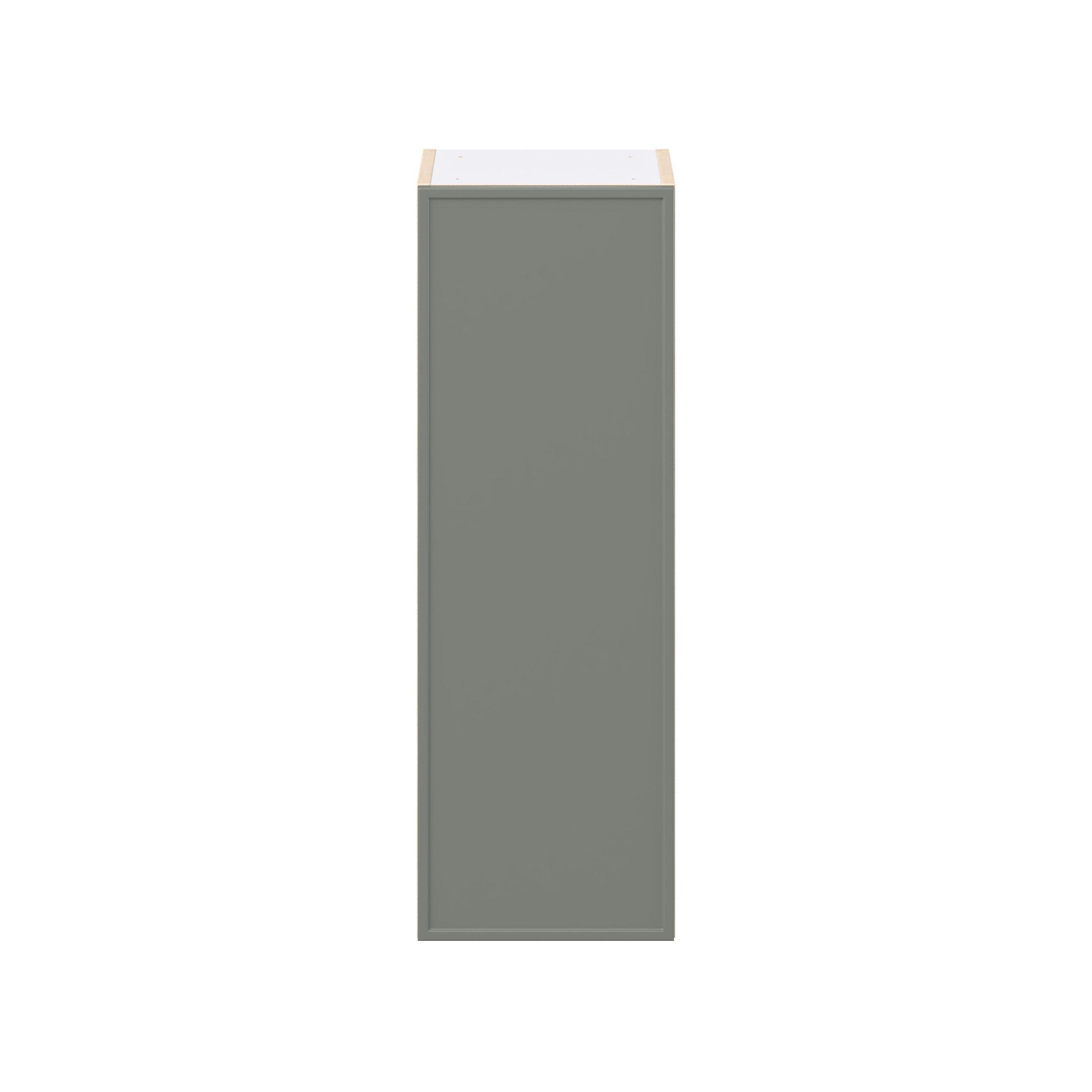 Linden 13 in. Painted Moss Green Door Wall Cabinet