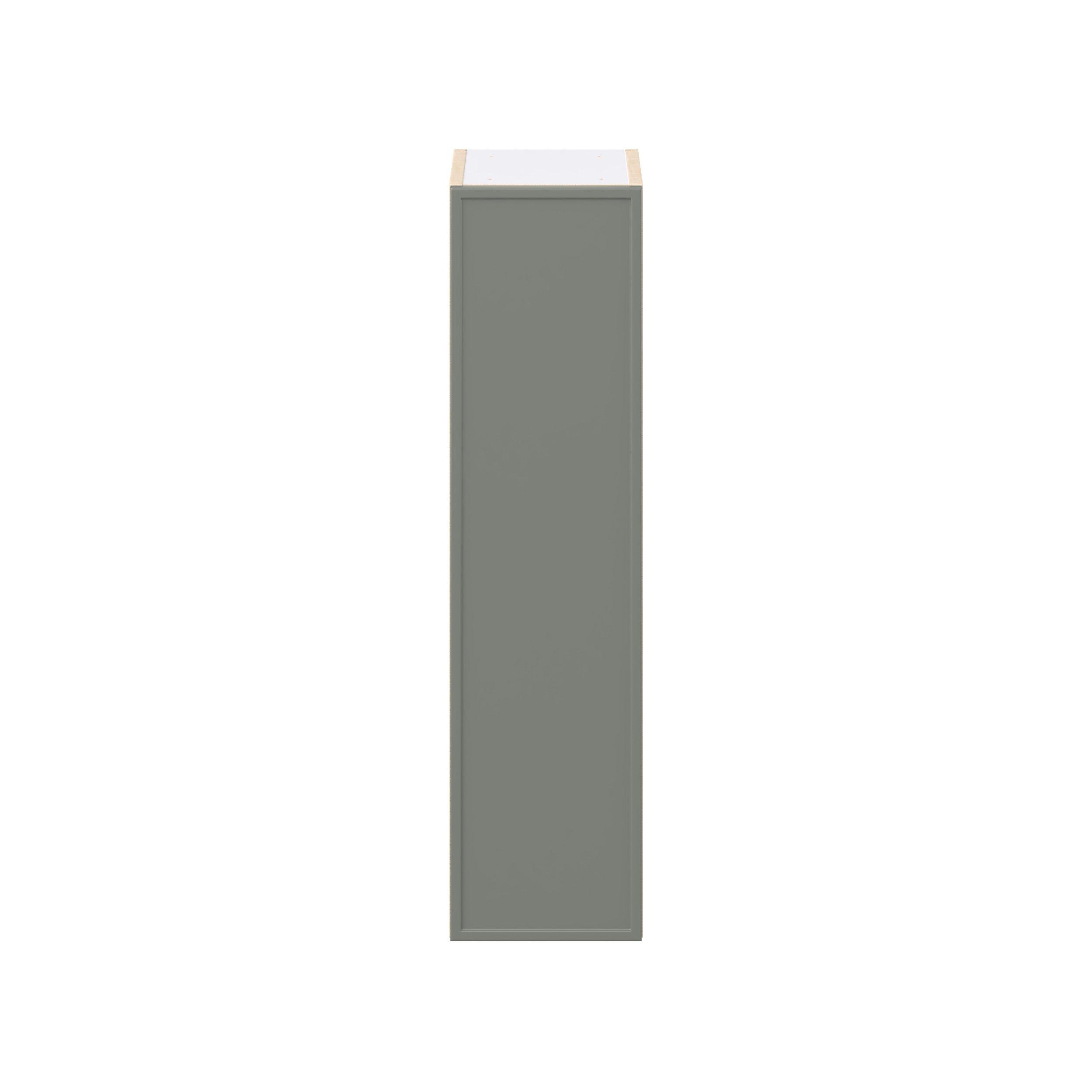 Linden 9 in. Painted Moss Green Door Wall Cabinet