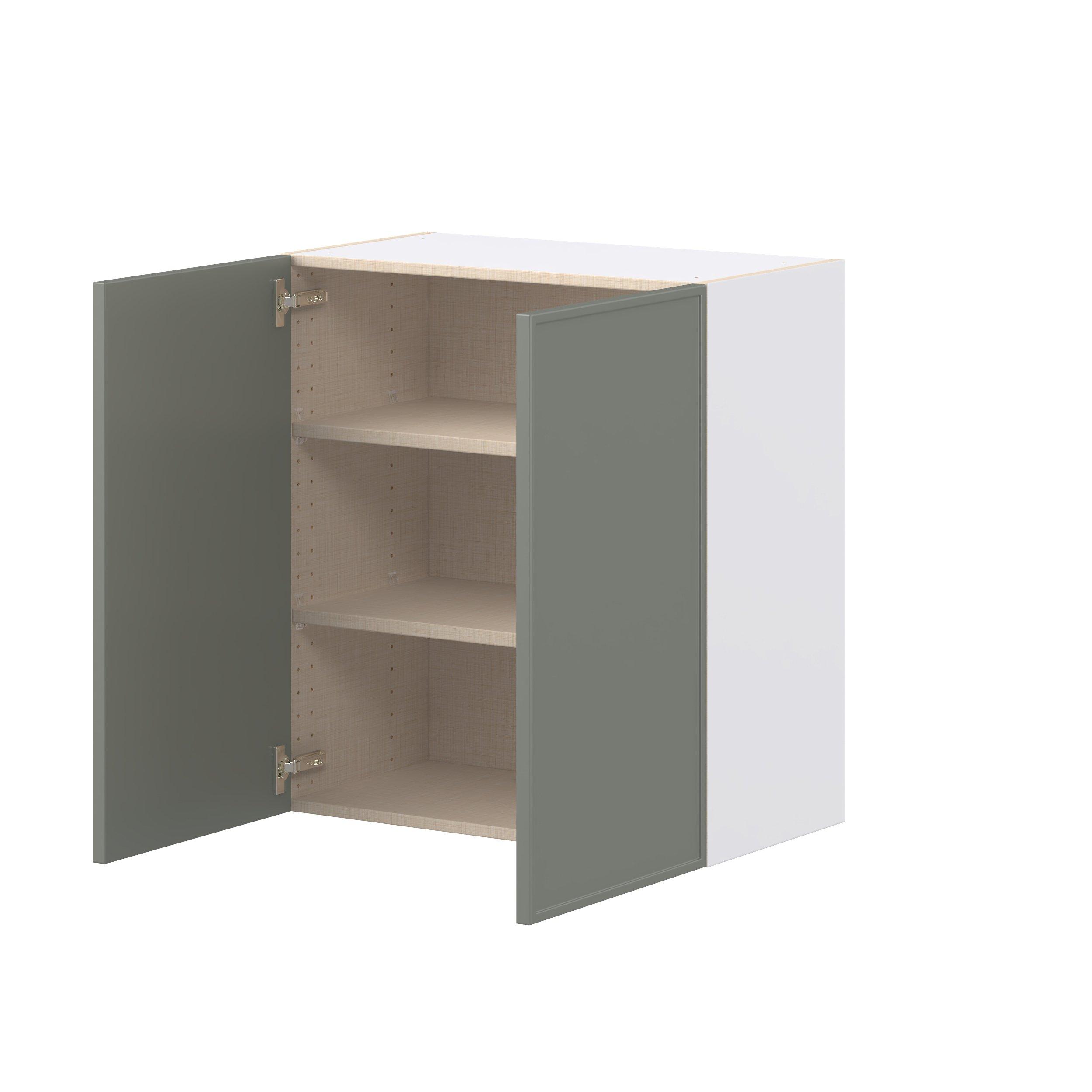 Linden 27 in. Painted Moss Green Door Wall Cabinet