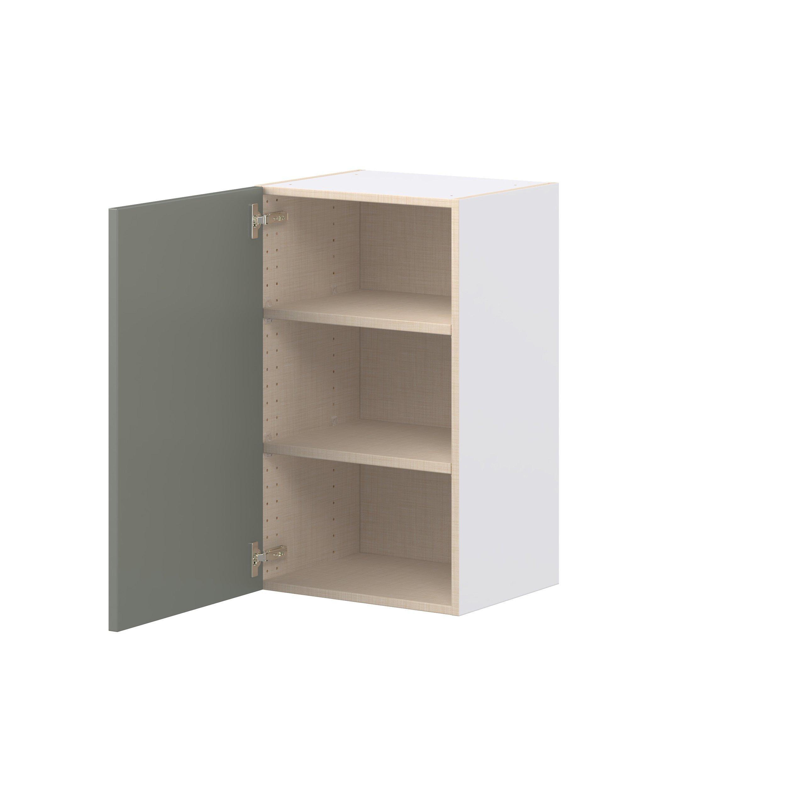 Linden 18 in. Painted Moss Green Door Wall Cabinet