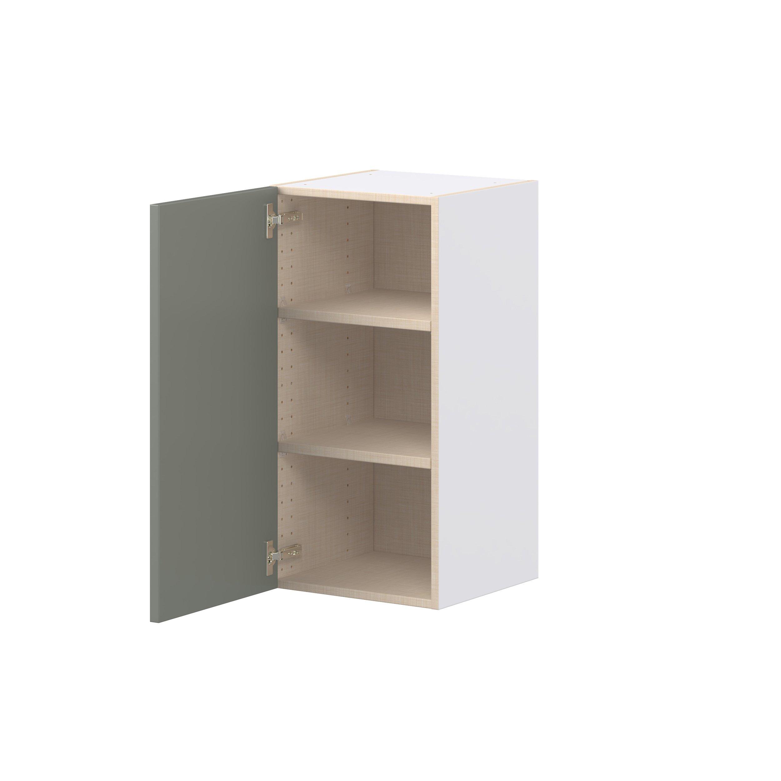 Linden 15 in. Painted Moss Green Door Wall Cabinet