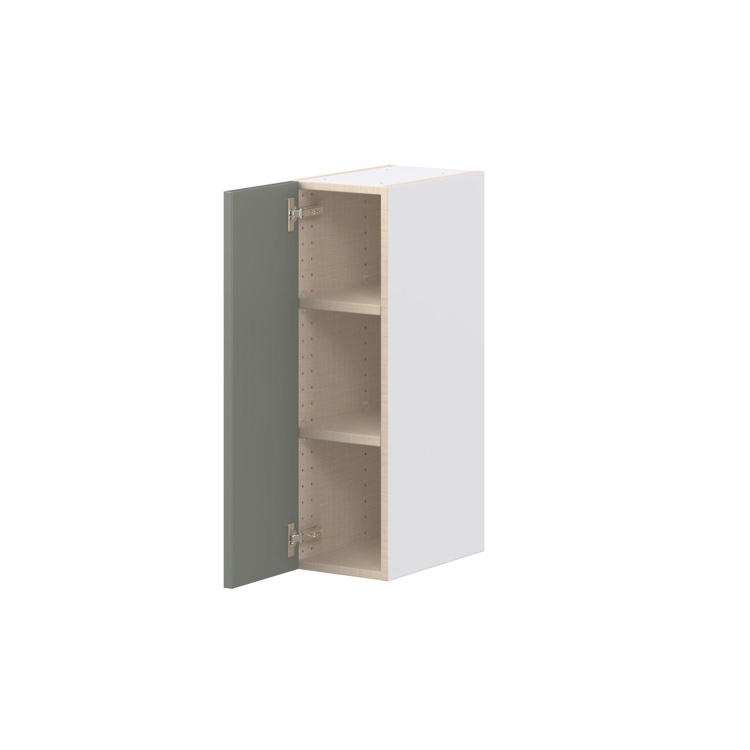 Linden 9 in. Painted Moss Green Door Wall Cabinet