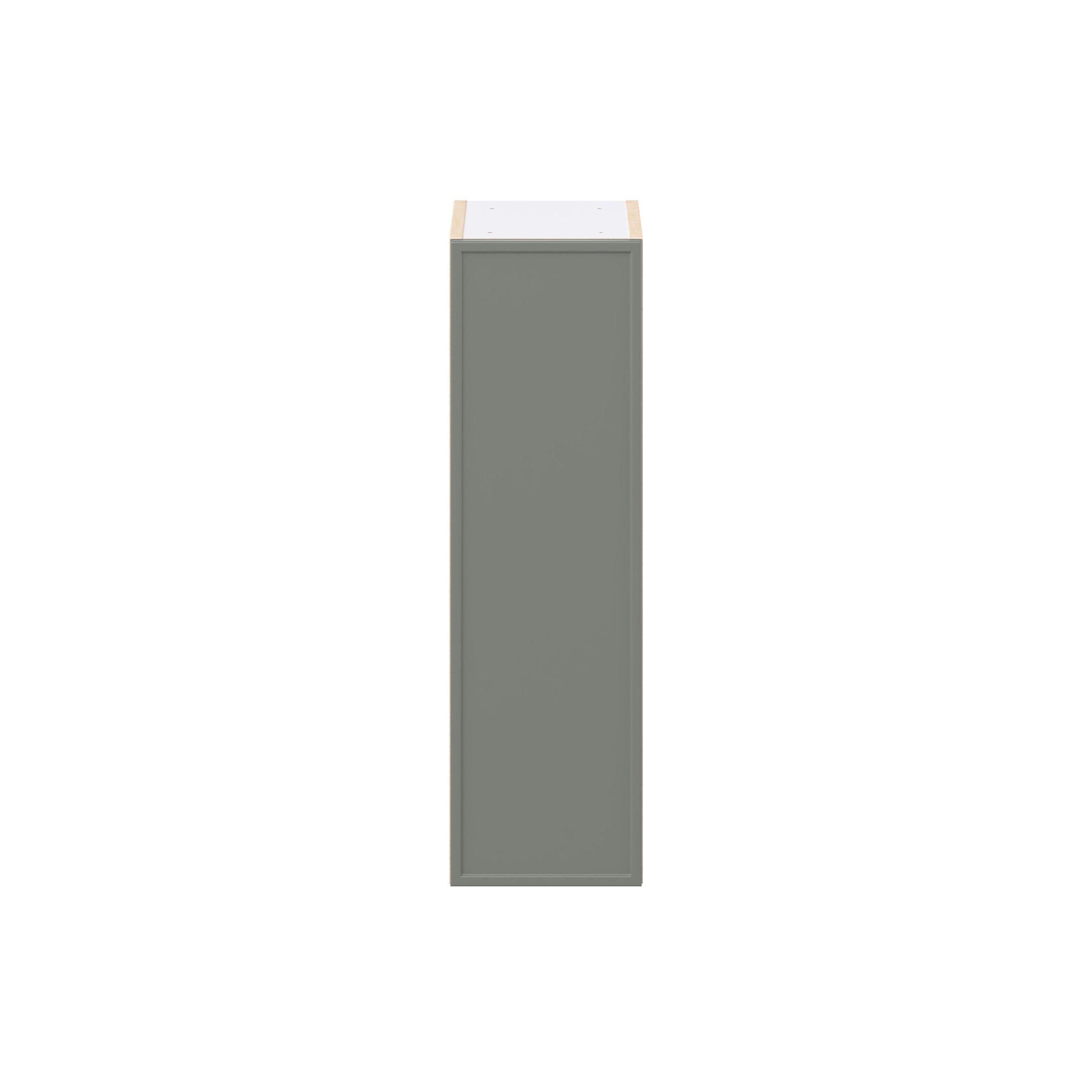 Linden 9 in. Painted Moss Green Door Wall Cabinet