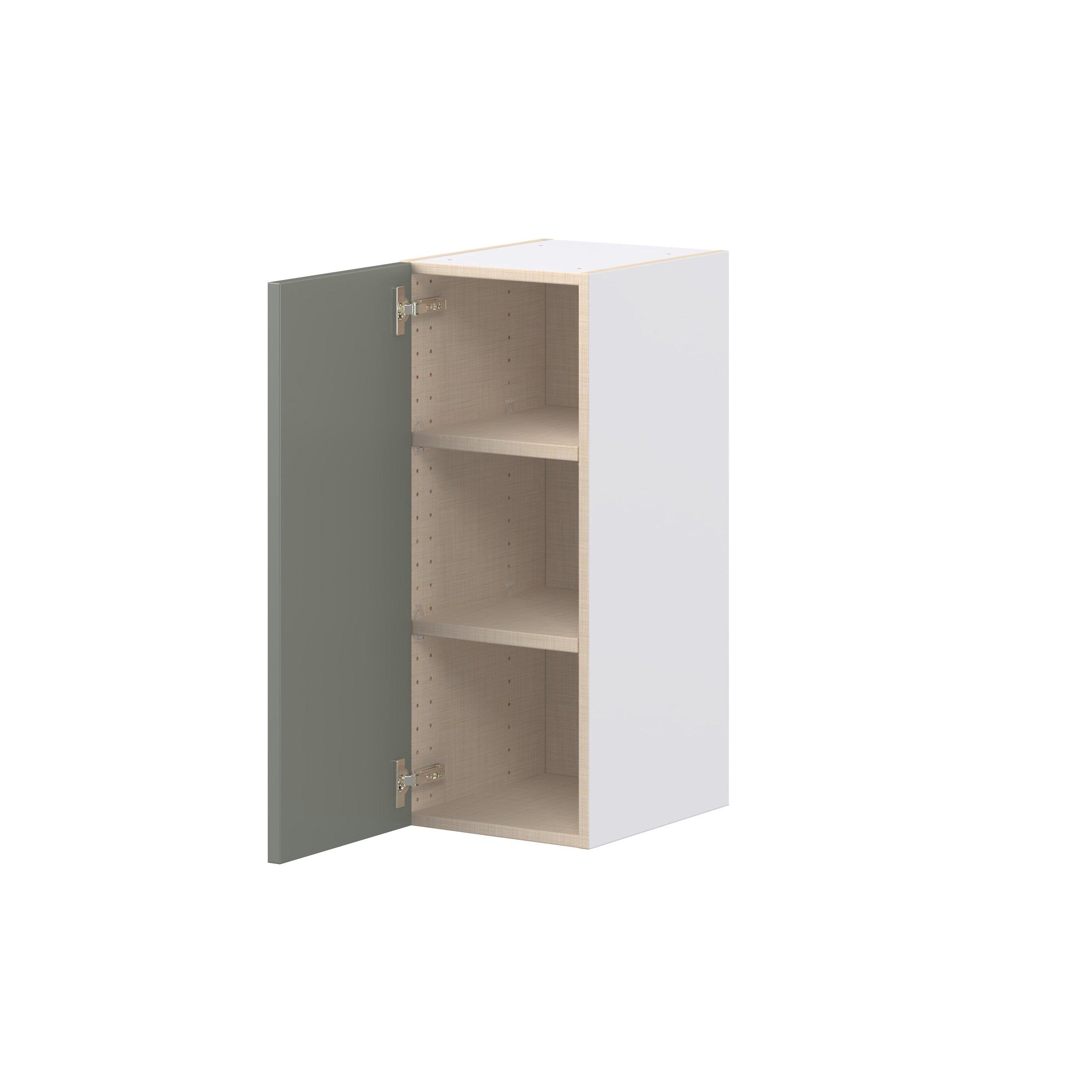 Linden 12 in. Painted Moss Green Door Wall Cabinet