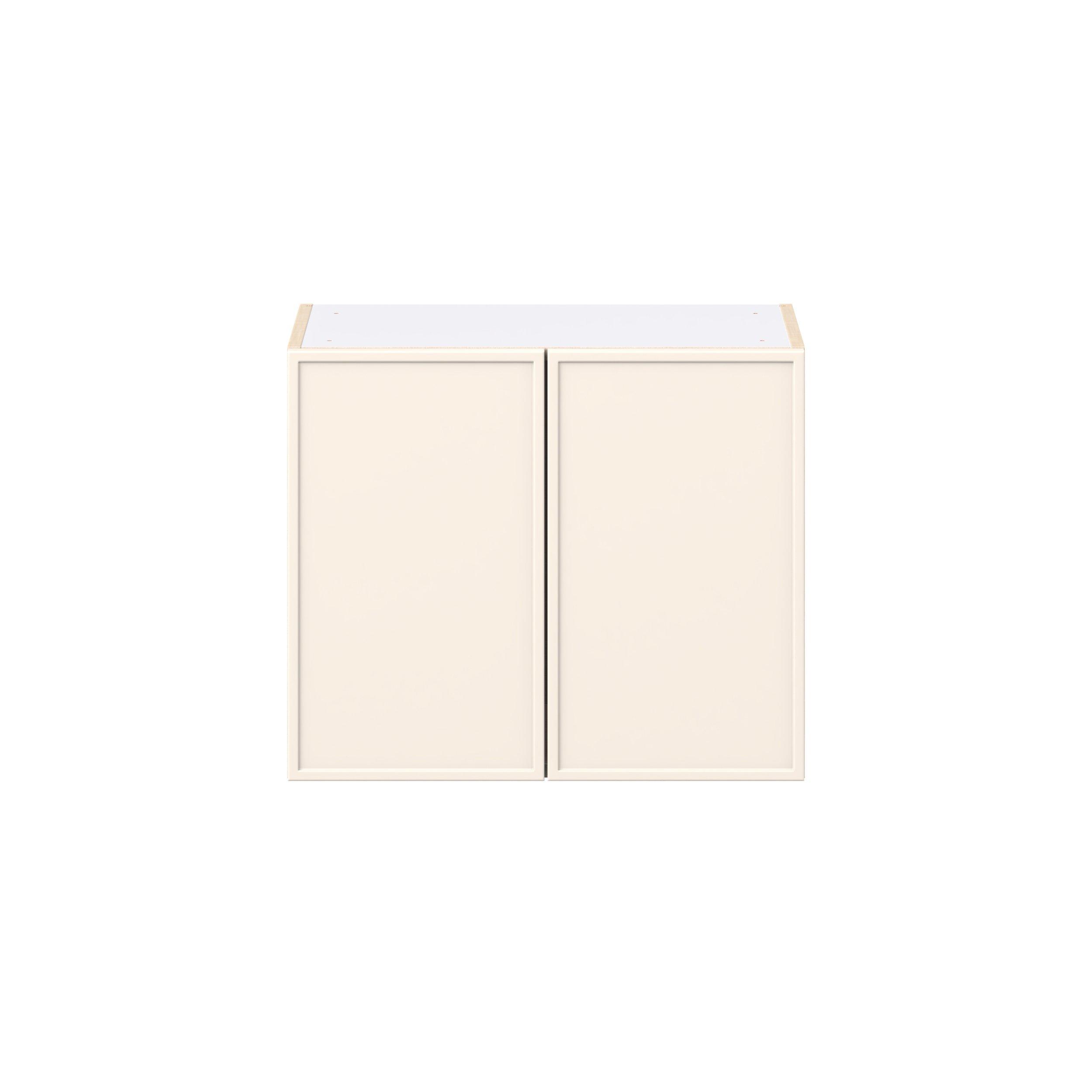 Linden 24 in. Painted Washed Linen Bridge Wall Cabinet