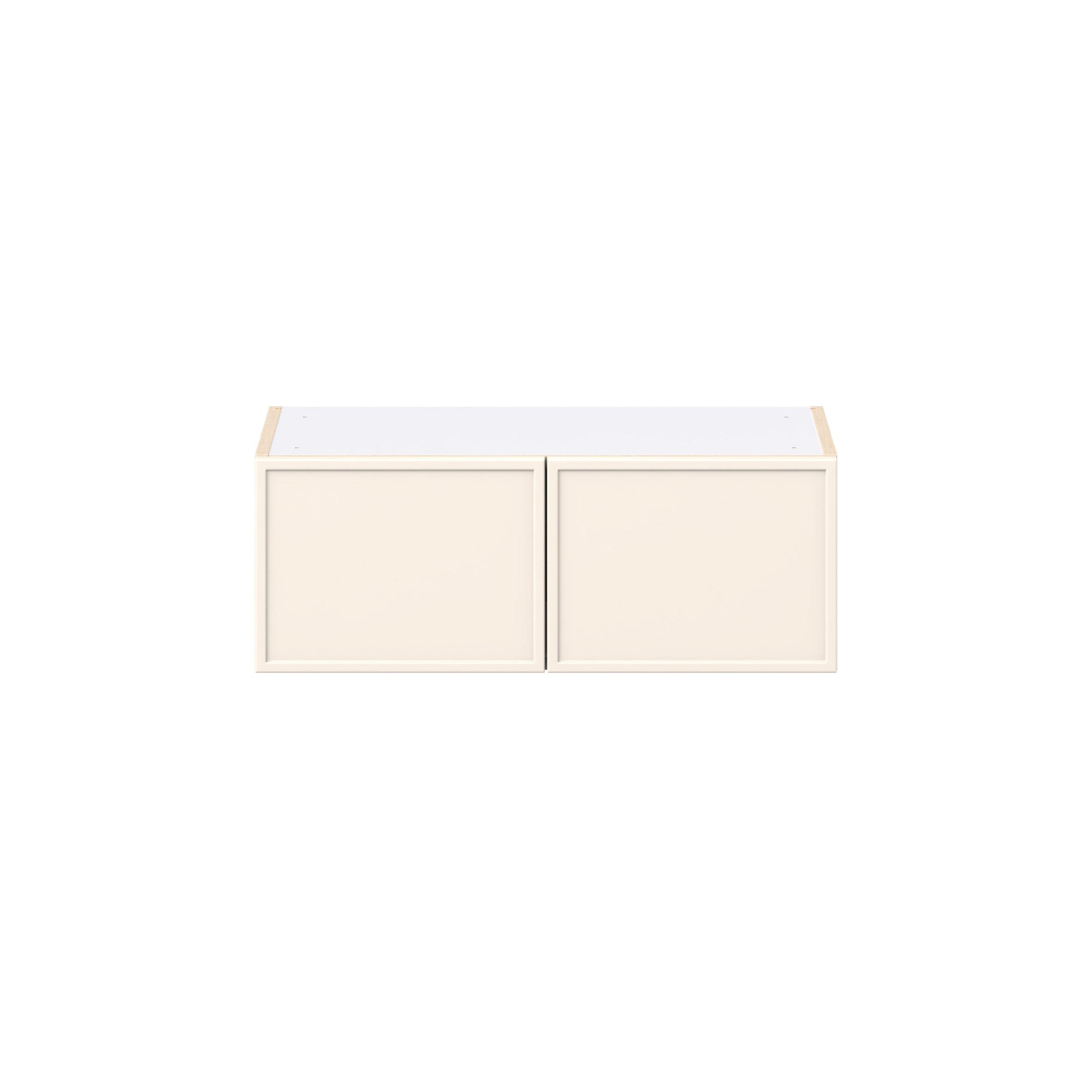 Linden 27 in. Painted Washed Linen Bridge Wall Cabinet