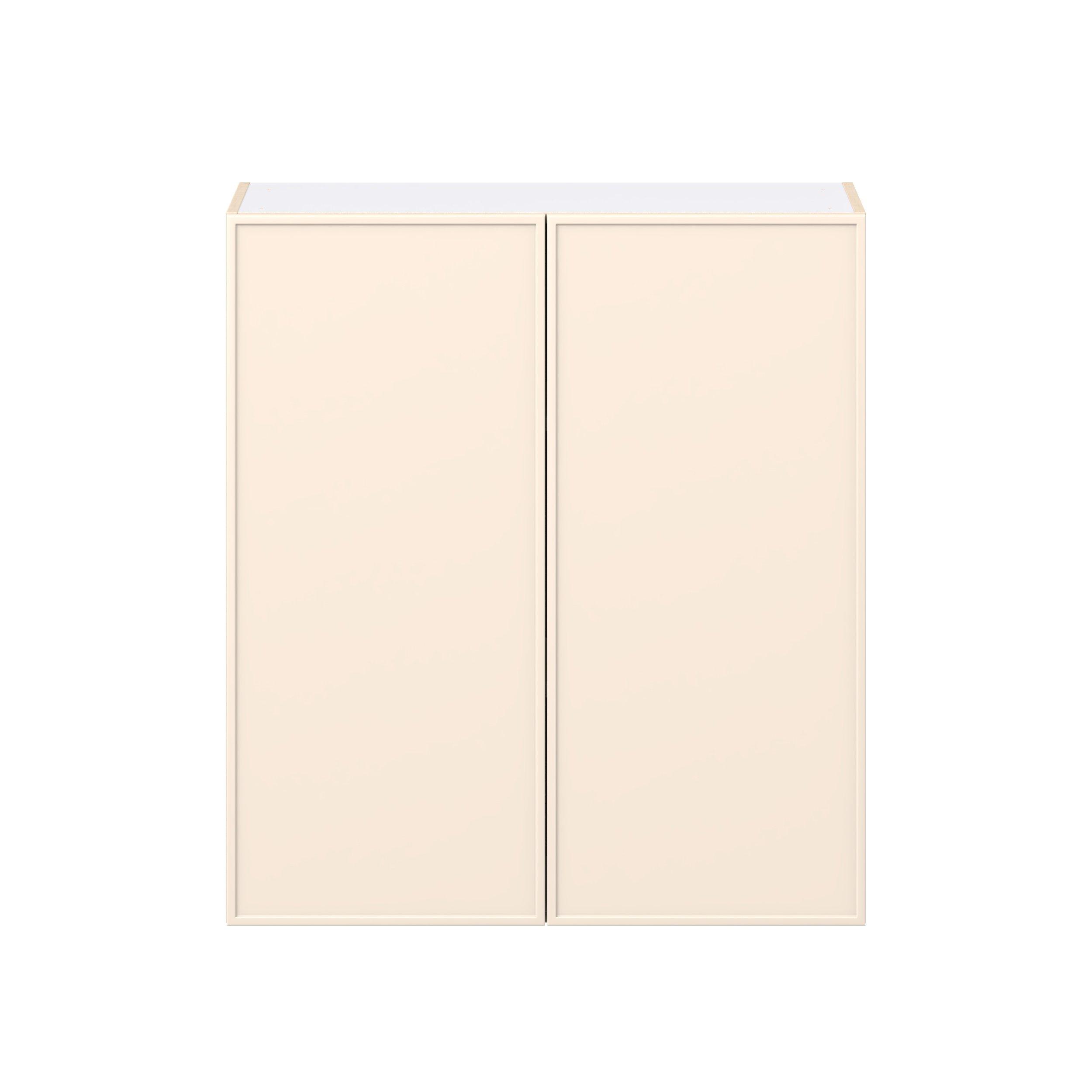Linden 36 in. Painted Washed Linen Door Wall Cabinet