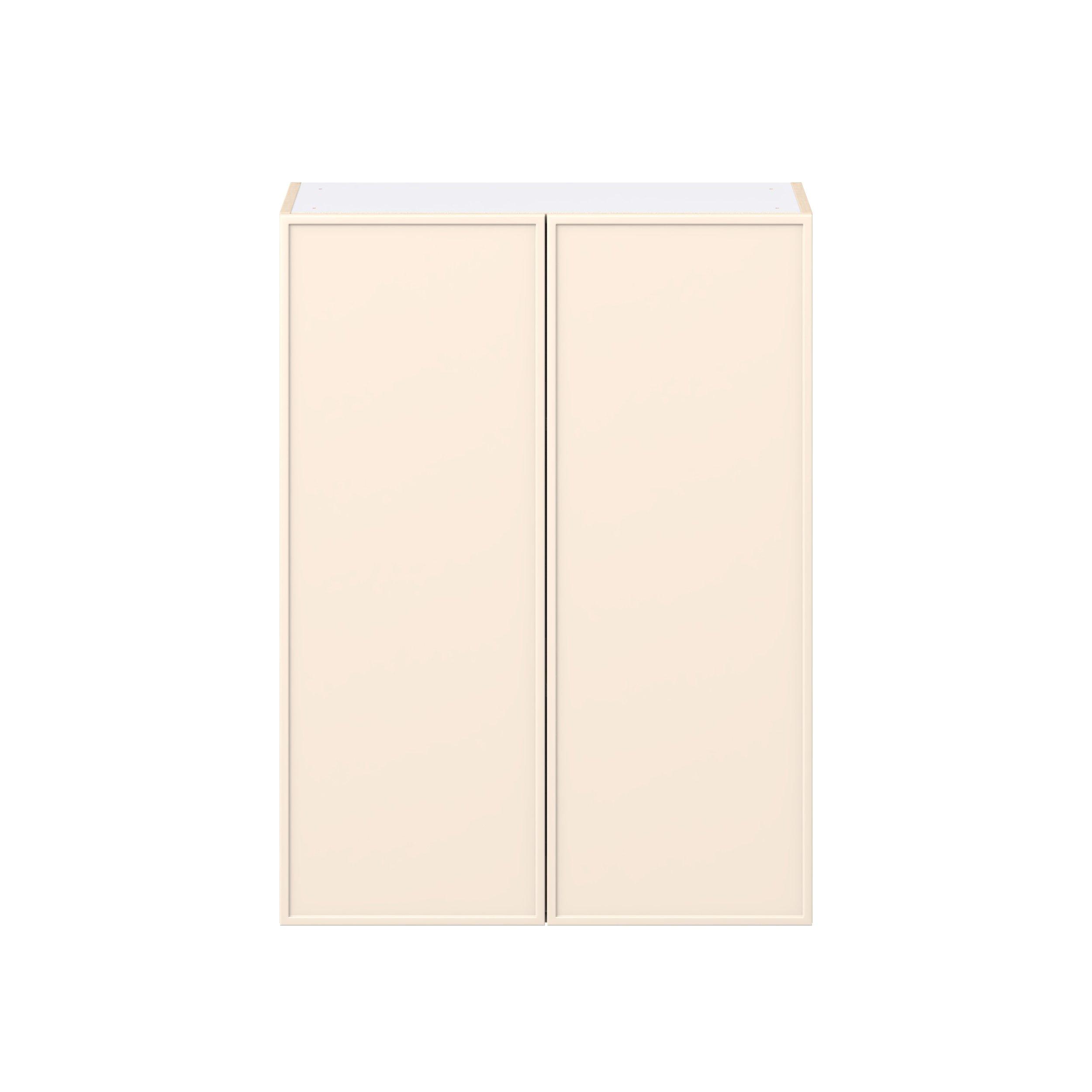 Linden 30 in. Painted Washed Linen Door Wall Cabinet