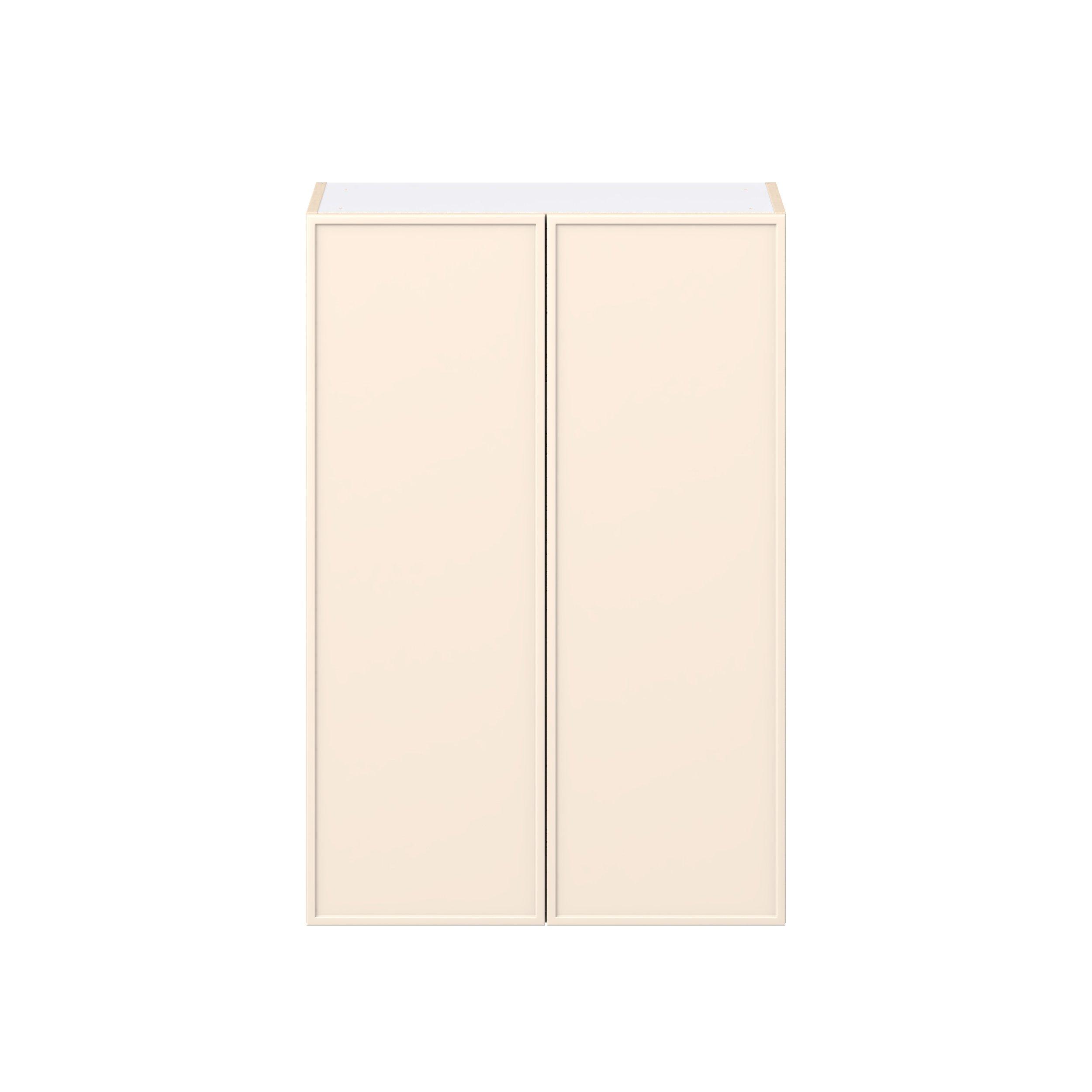 Linden 27 in. Painted Washed Linen Door Wall Cabinet