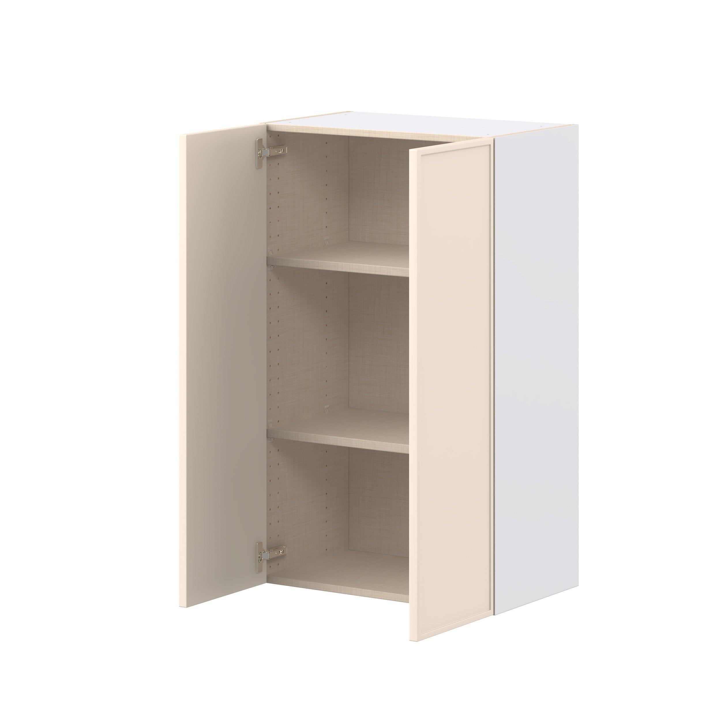 Linden 24 in. Painted Washed Linen Door Wall Cabinet