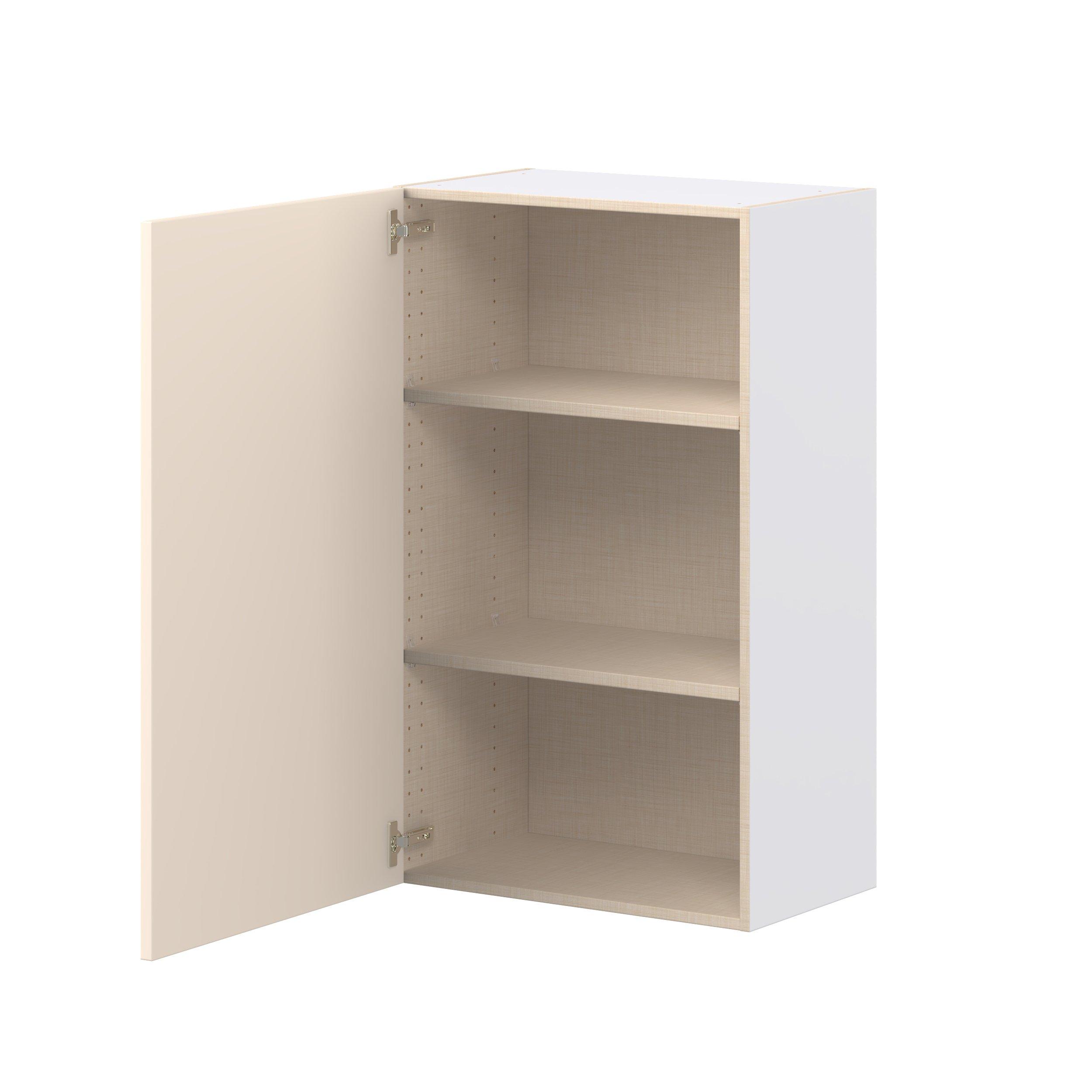 Linden 24 in. Painted Washed Linen Door Wall Cabinet