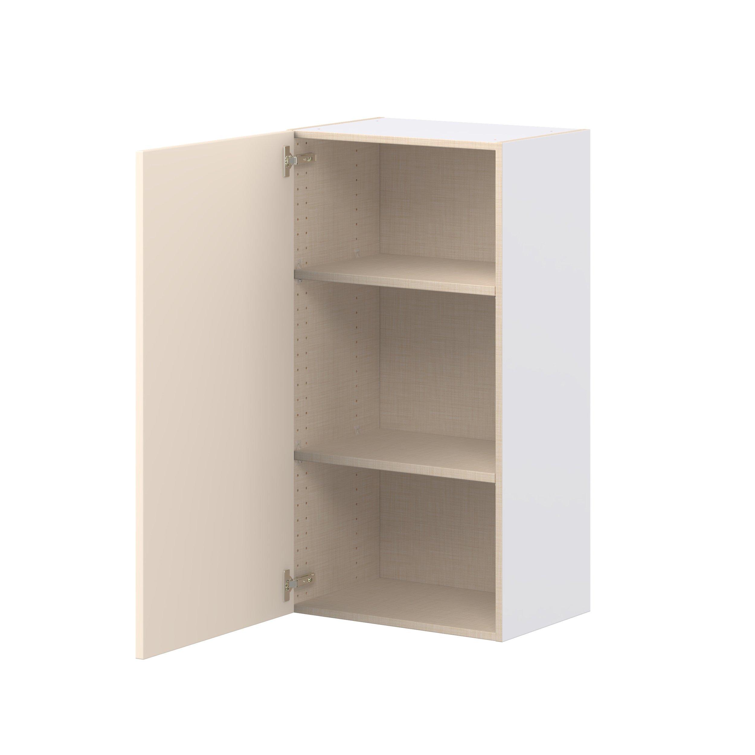 Linden 21 in. Painted Washed Linen Door Wall Cabinet