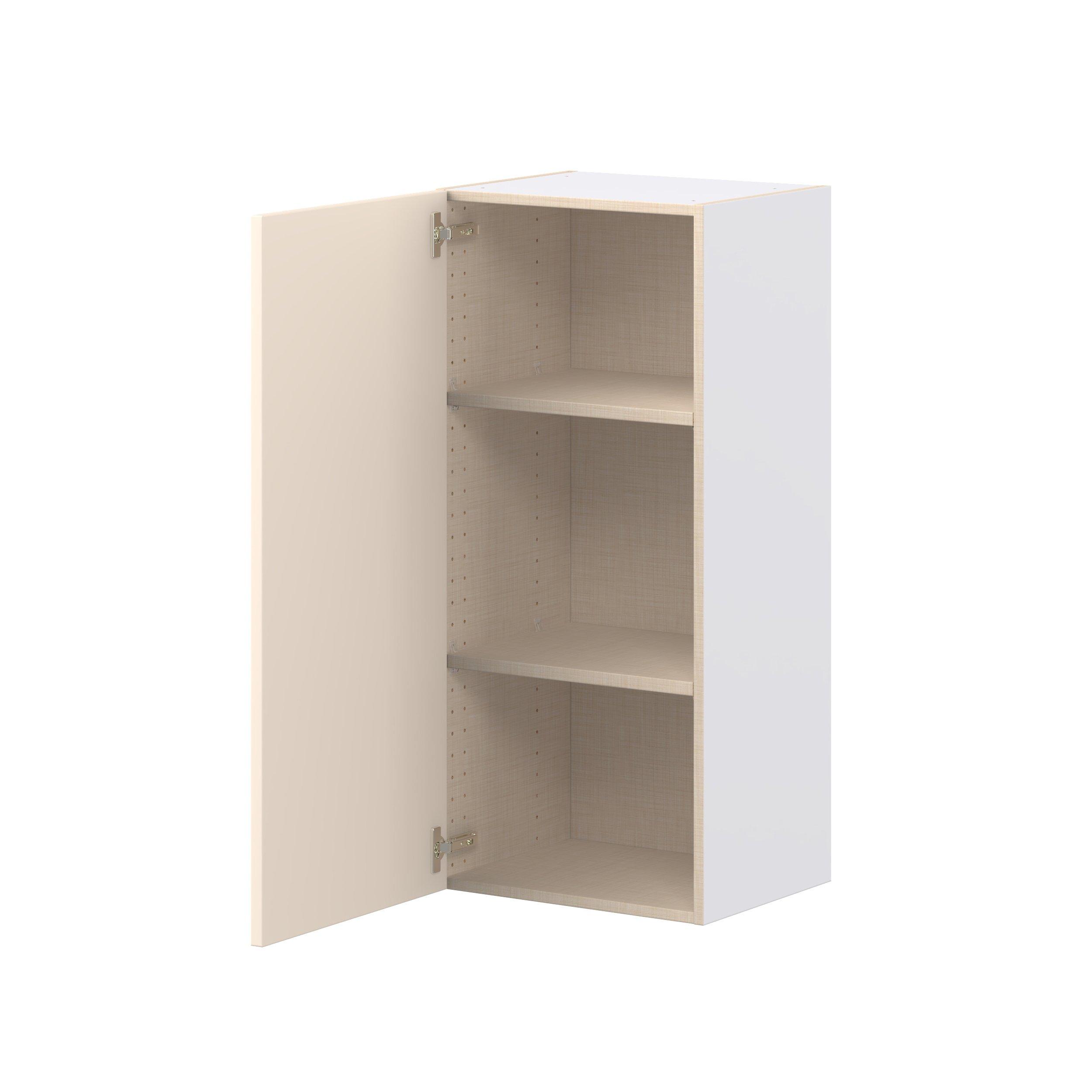 Linden 18 in. Painted Washed Linen Door Wall Cabinet