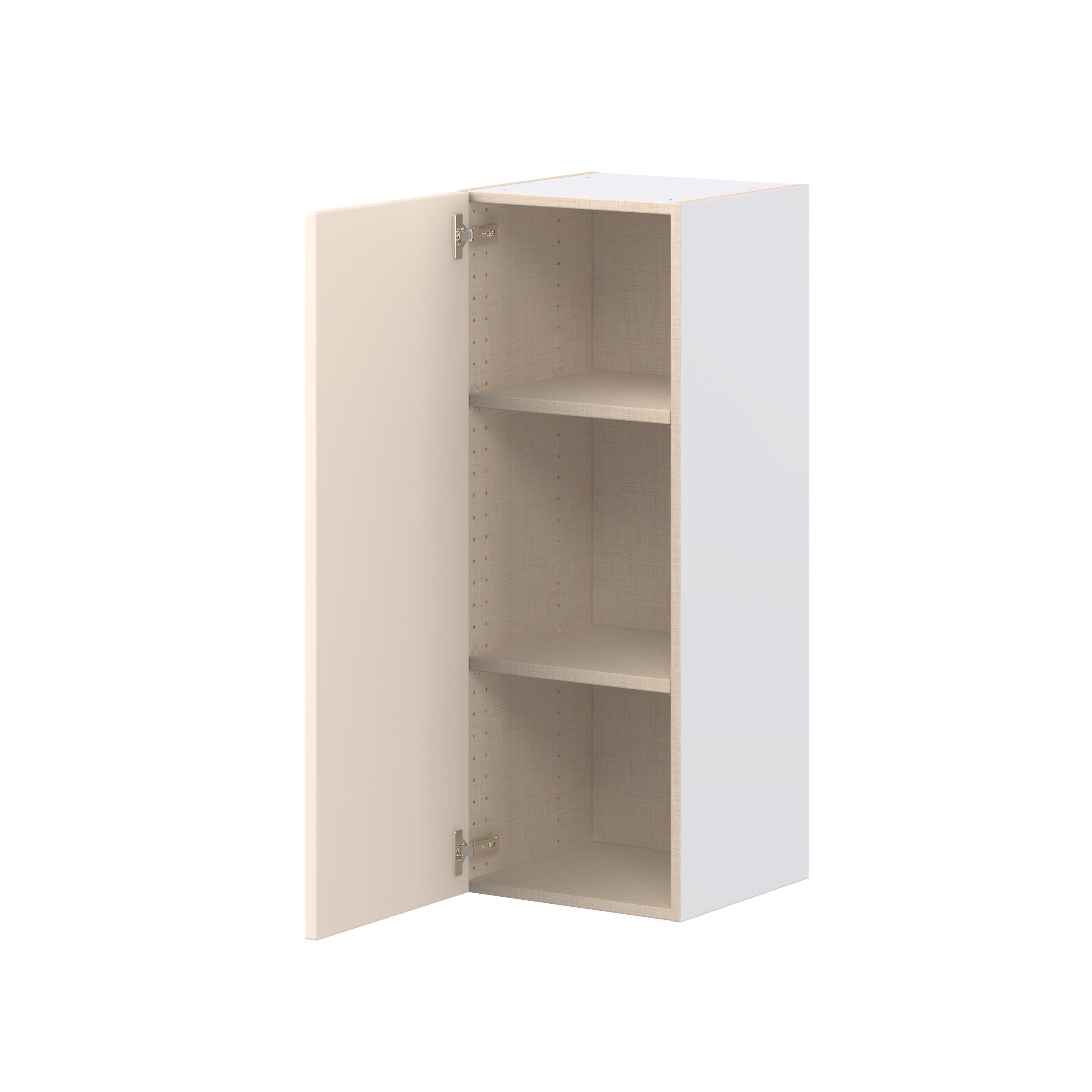 Linden 15 in. Painted Washed Linen Door Wall Cabinet