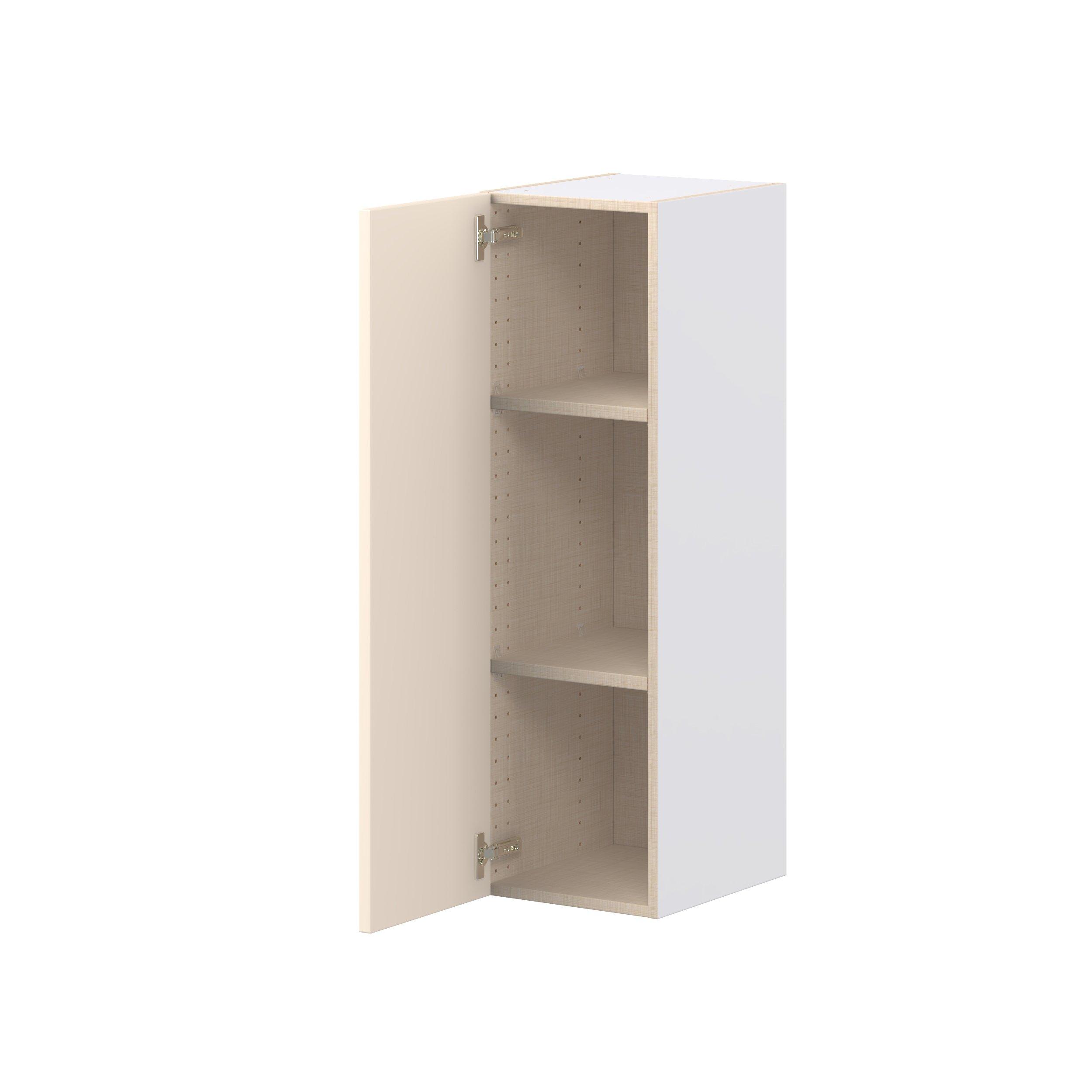 Linden 12 in. Painted Washed Linen Door Wall Cabinet