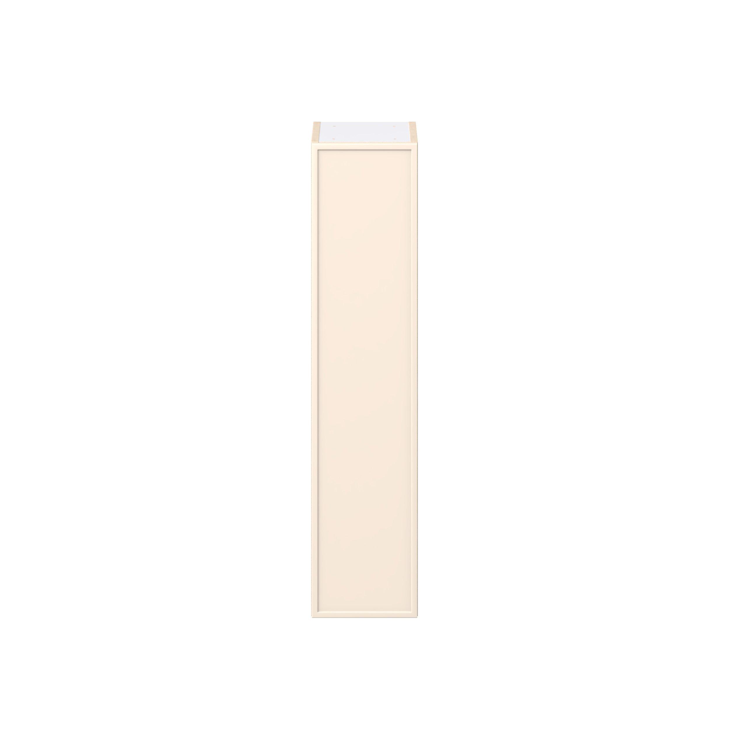 Linden 9 in. Painted Washed Linen Door Wall Cabinet