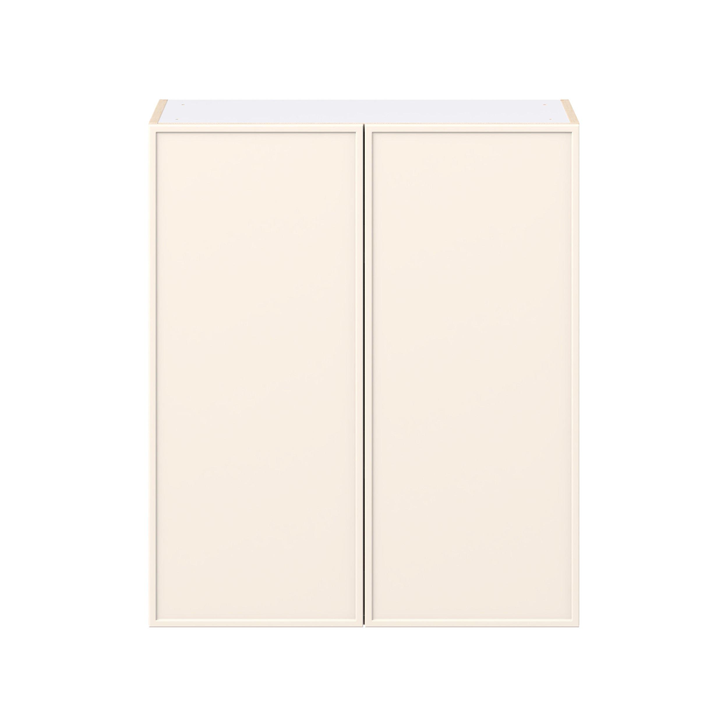 Linden 30 in. Painted Washed Linen Door Wall Cabinet