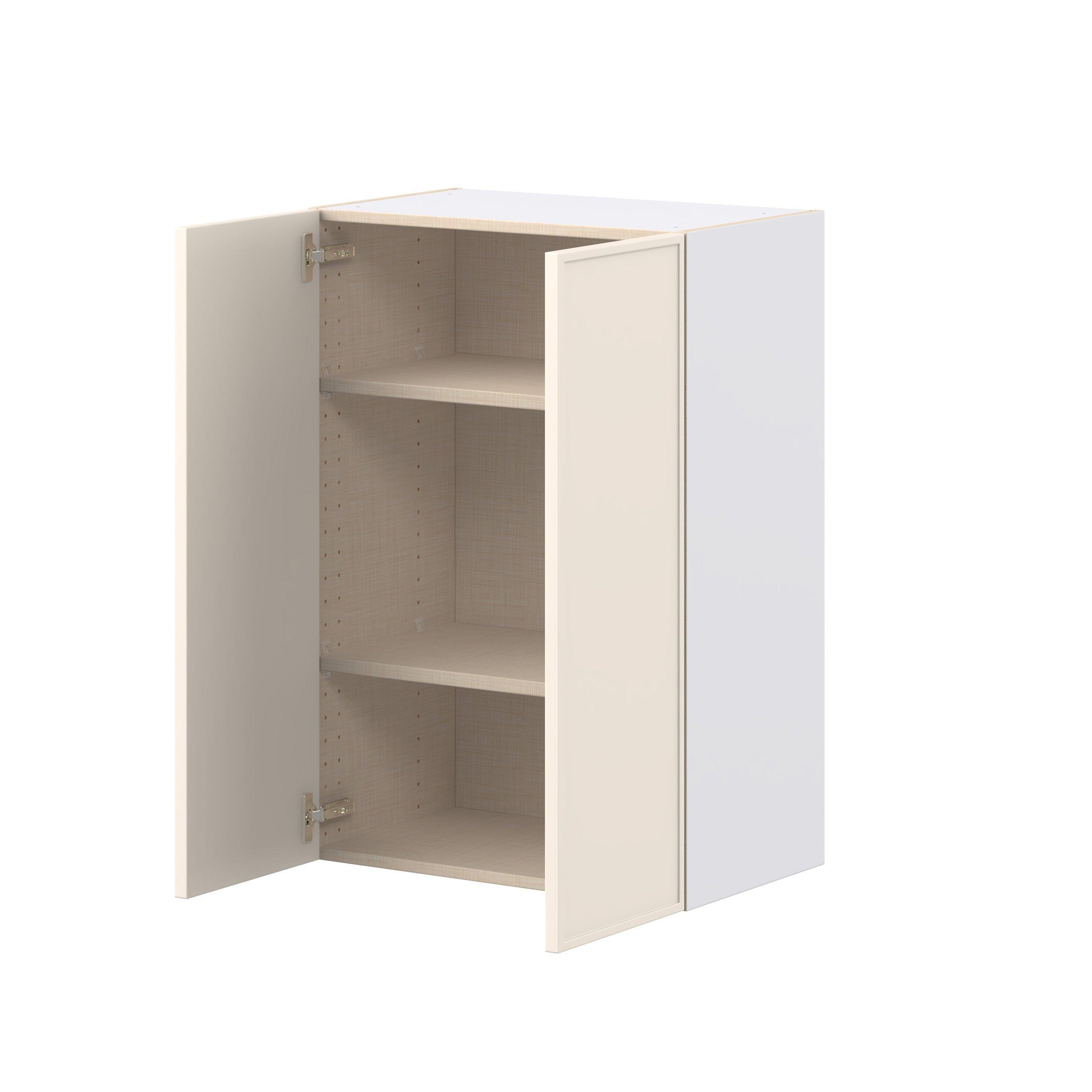 Linden 24 in. Painted Washed Linen Door Wall Cabinet