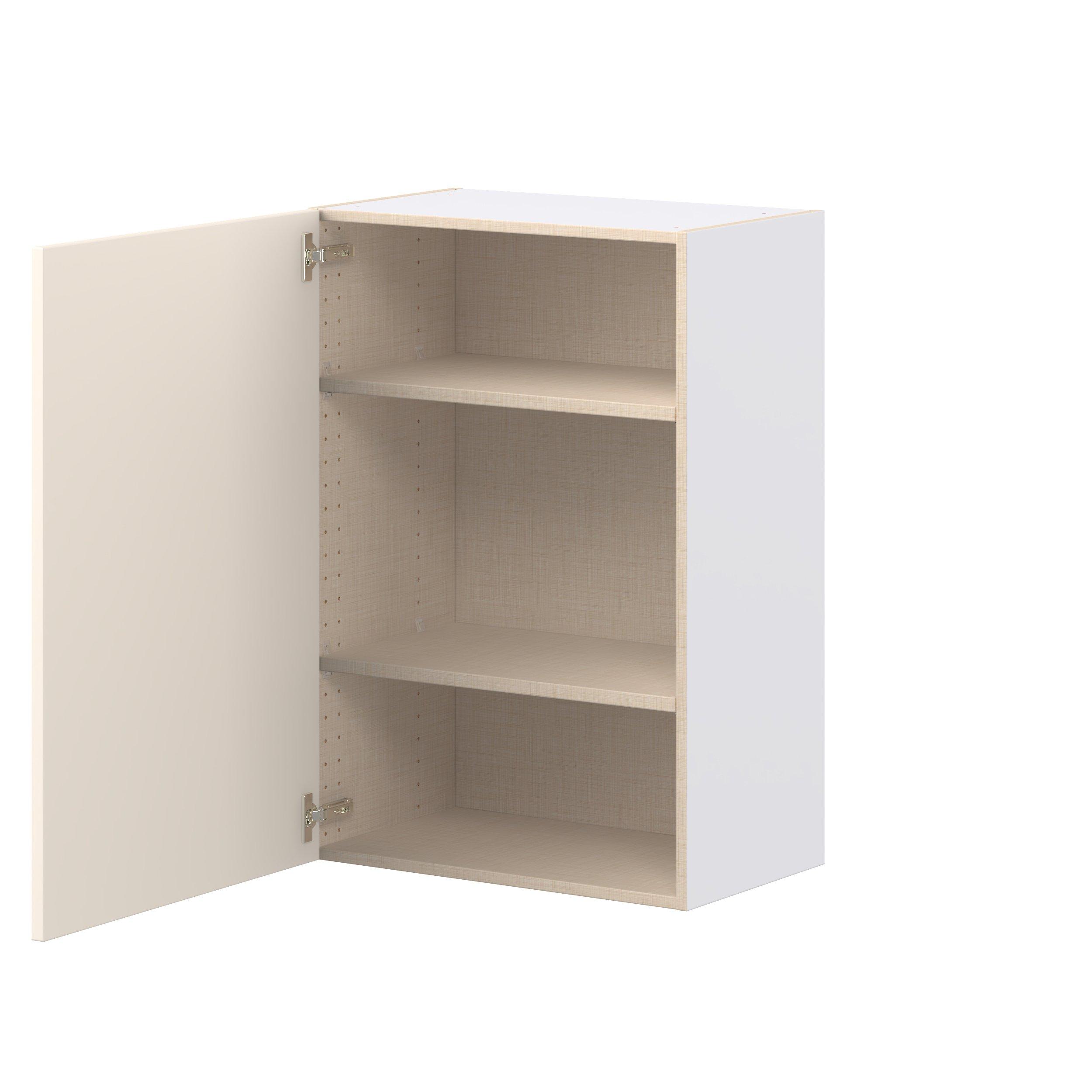 Linden 24 in. Painted Washed Linen Door Wall Cabinet