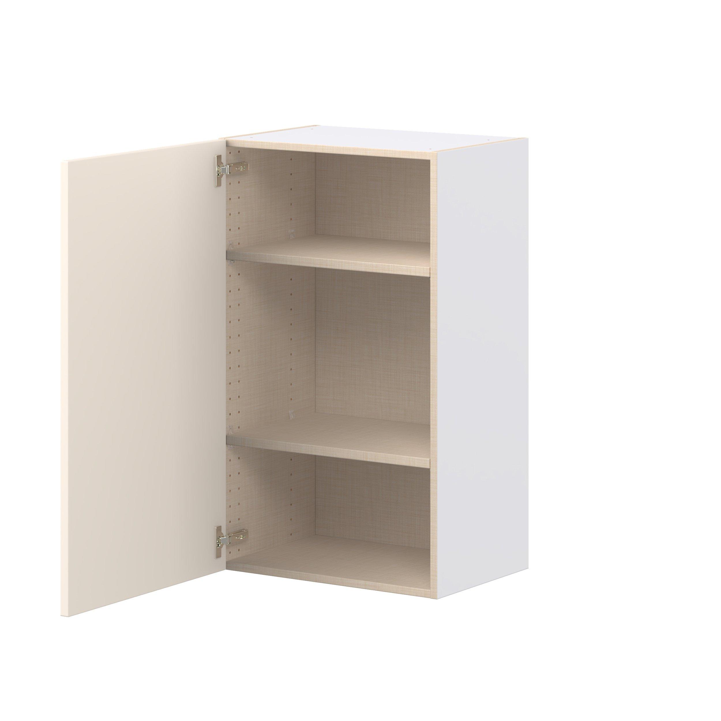 Linden 21 in. Painted Washed Linen Door Wall Cabinet