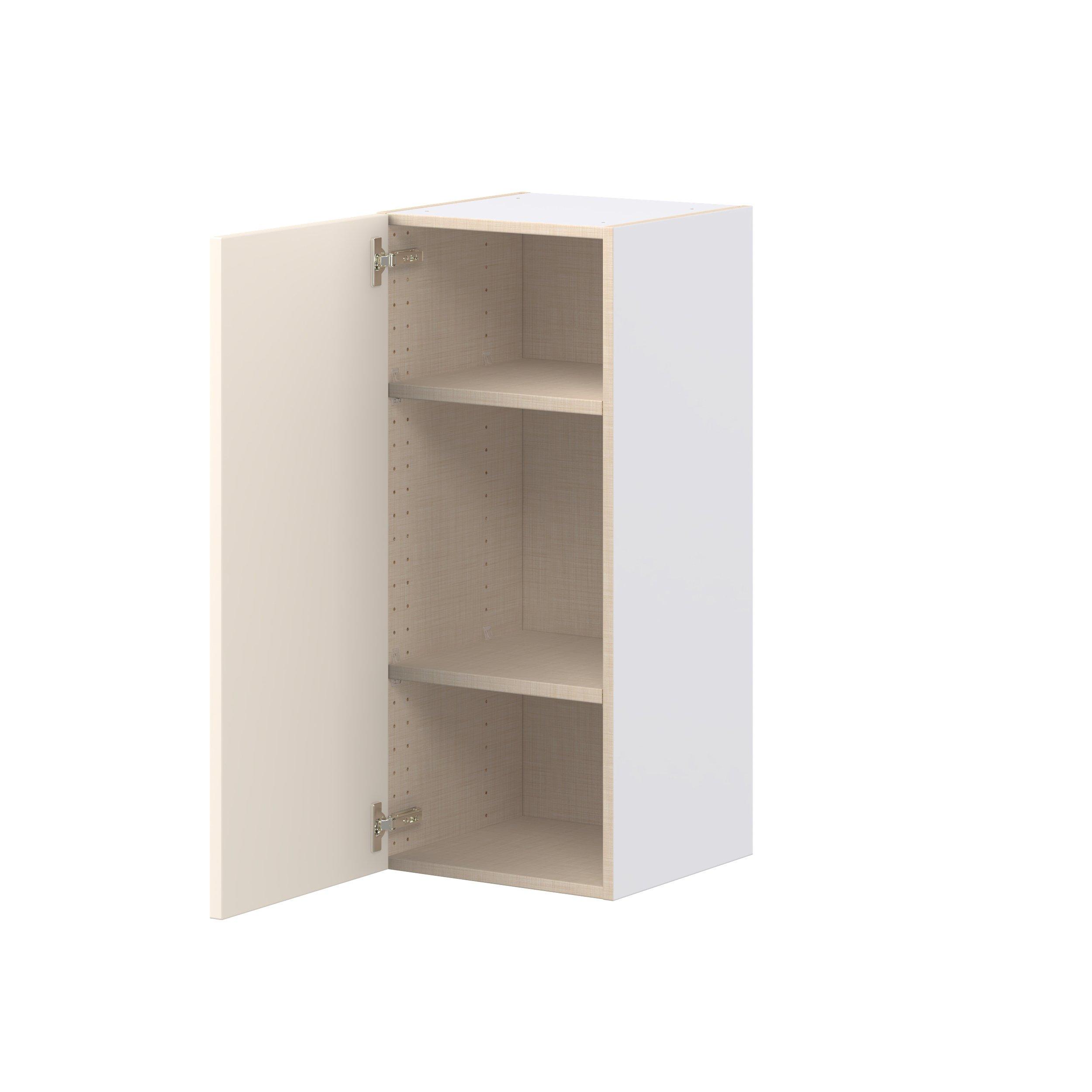 Linden 15 in. Painted Washed Linen Door Wall Cabinet
