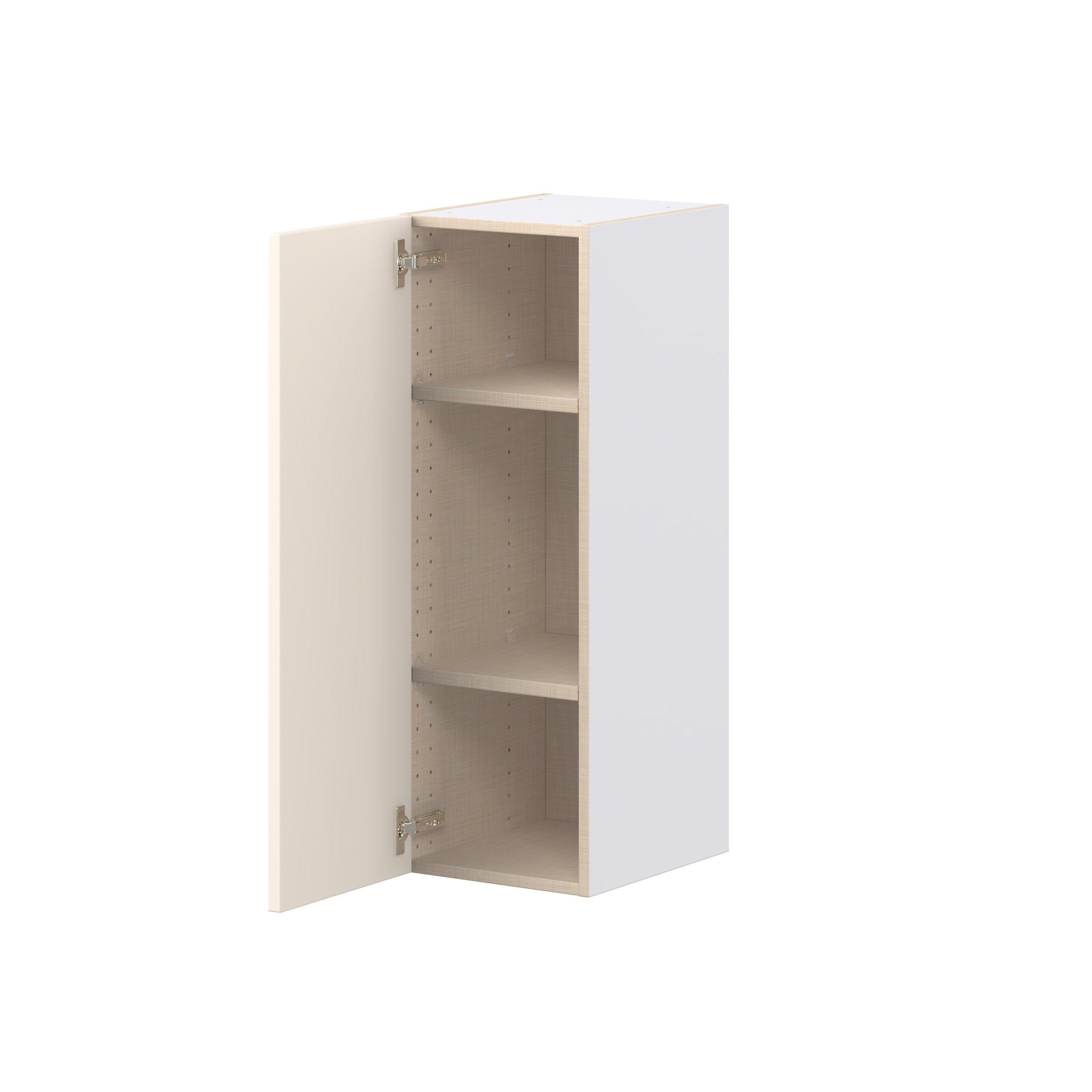 Linden 13 in. Painted Washed Linen Door Wall Cabinet