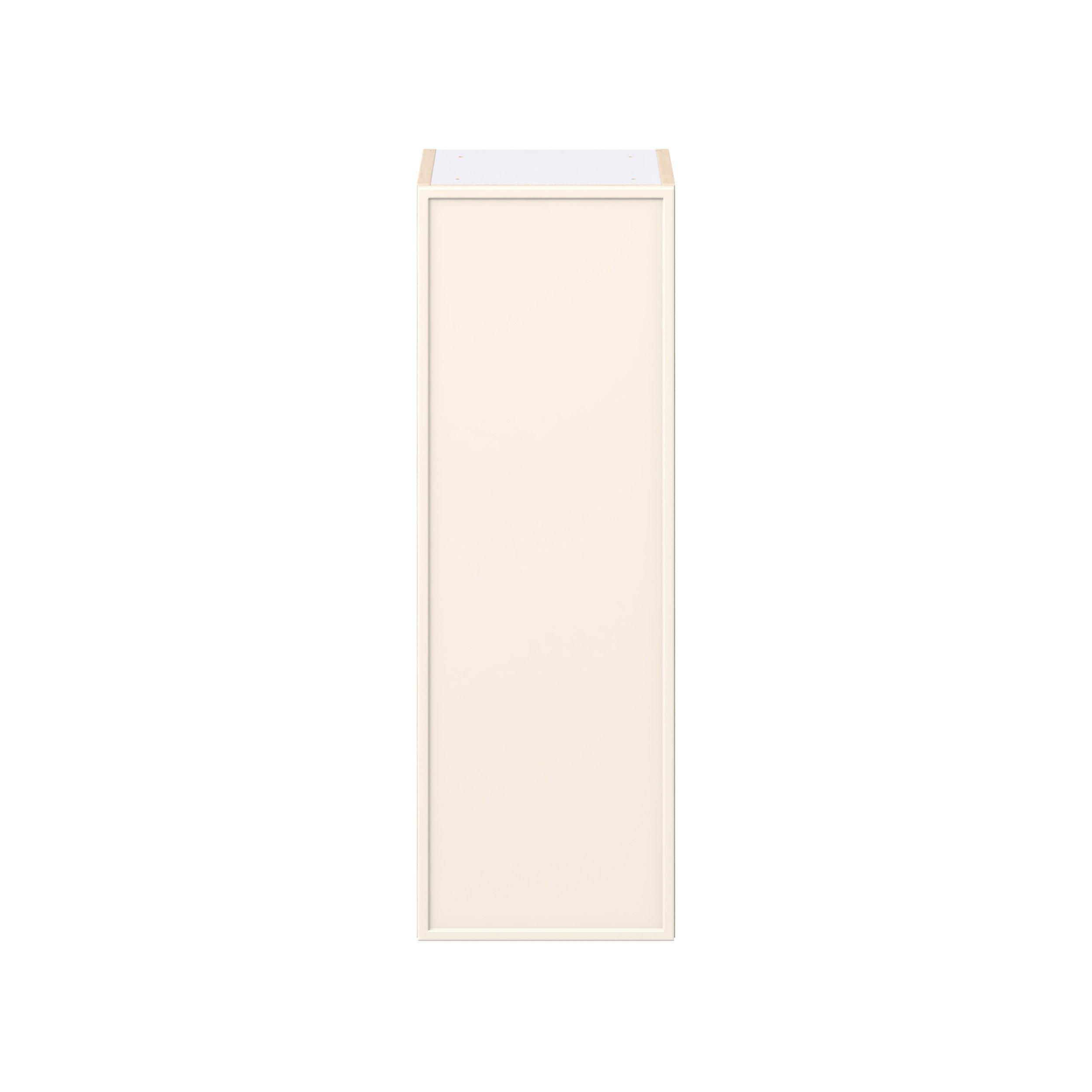 Linden 13 in. Painted Washed Linen Door Wall Cabinet