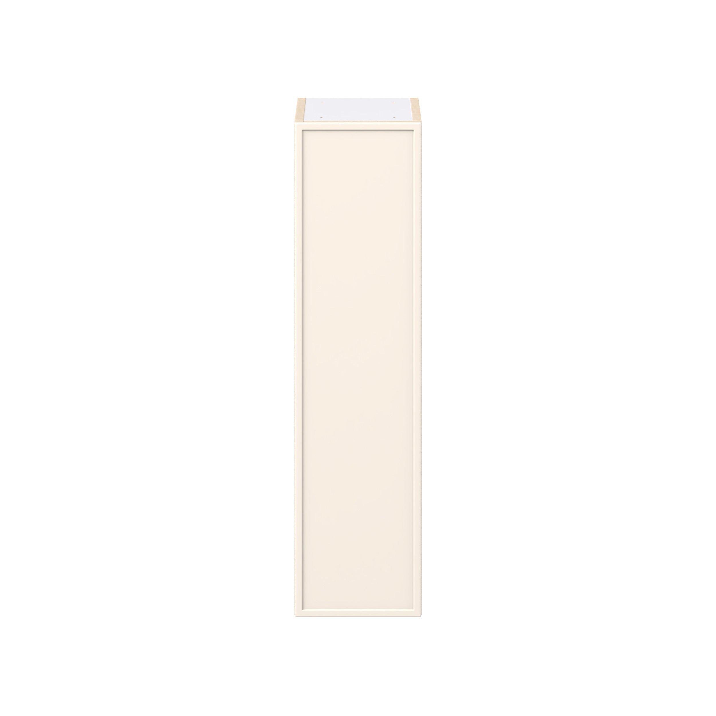 Linden 9 in. Painted Washed Linen Door Wall Cabinet