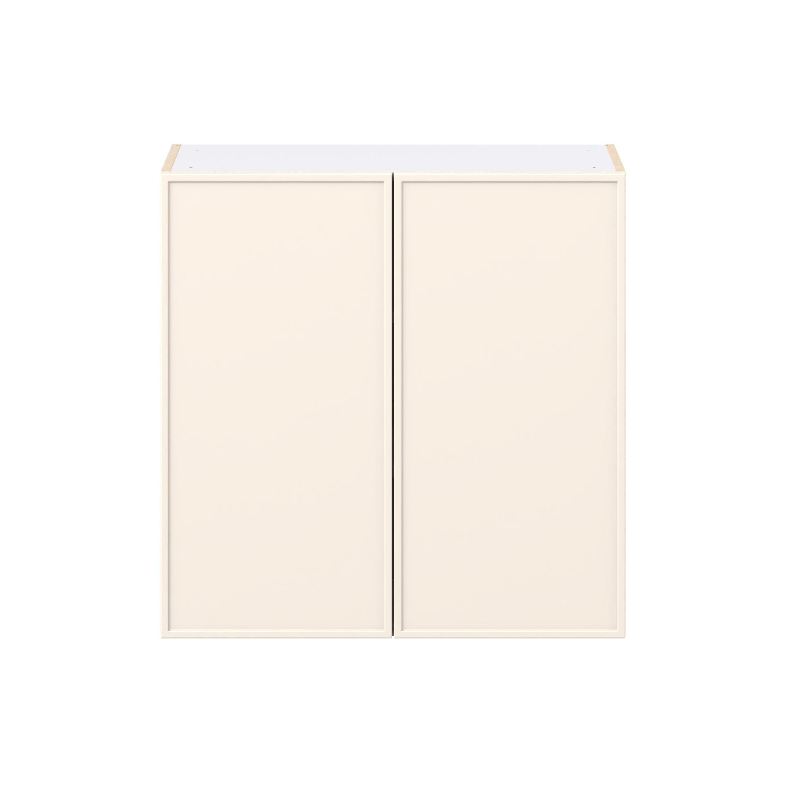 Linden 30 in. Painted Washed Linen Door Wall Cabinet
