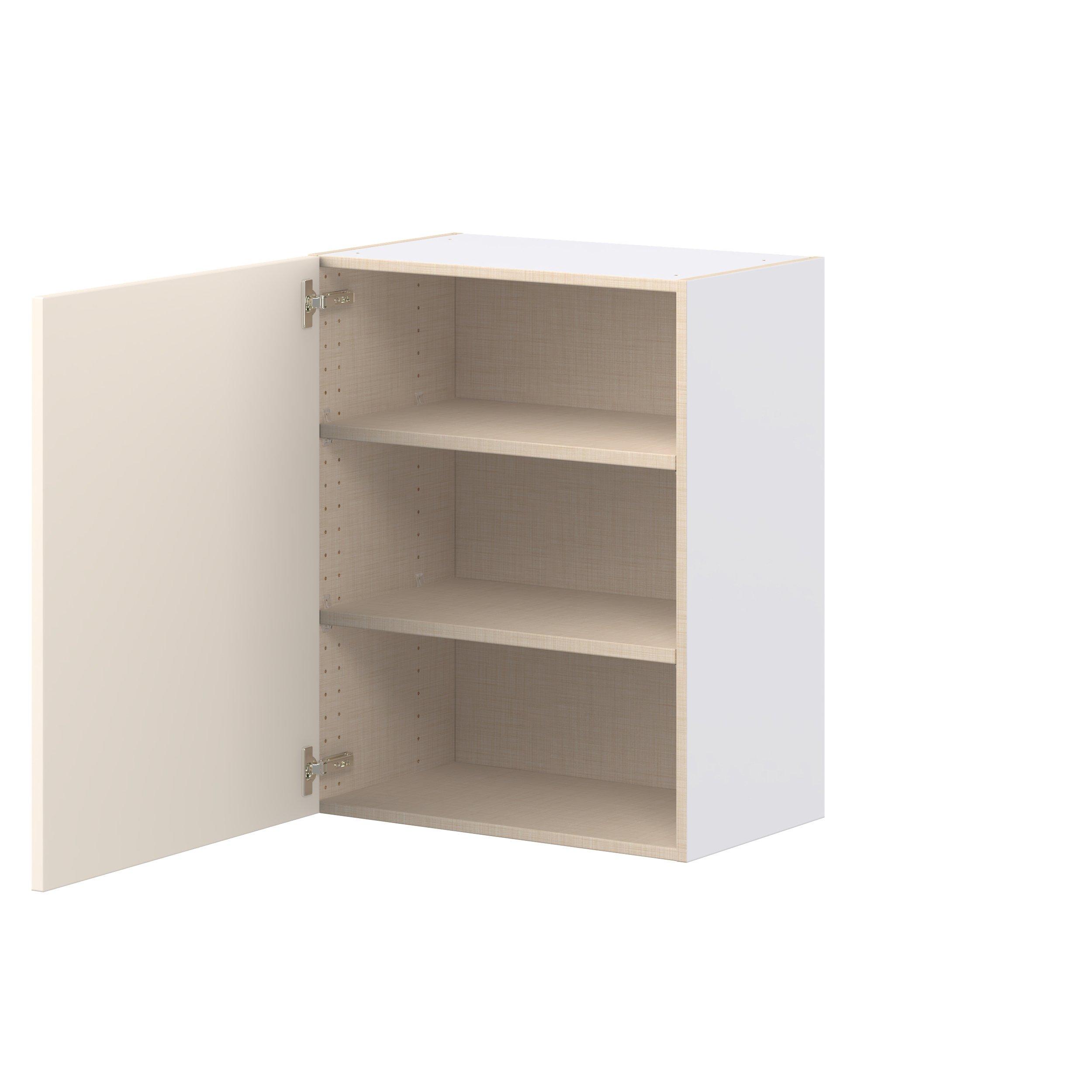 Linden 24 in. Painted Washed Linen Door Wall Cabinet