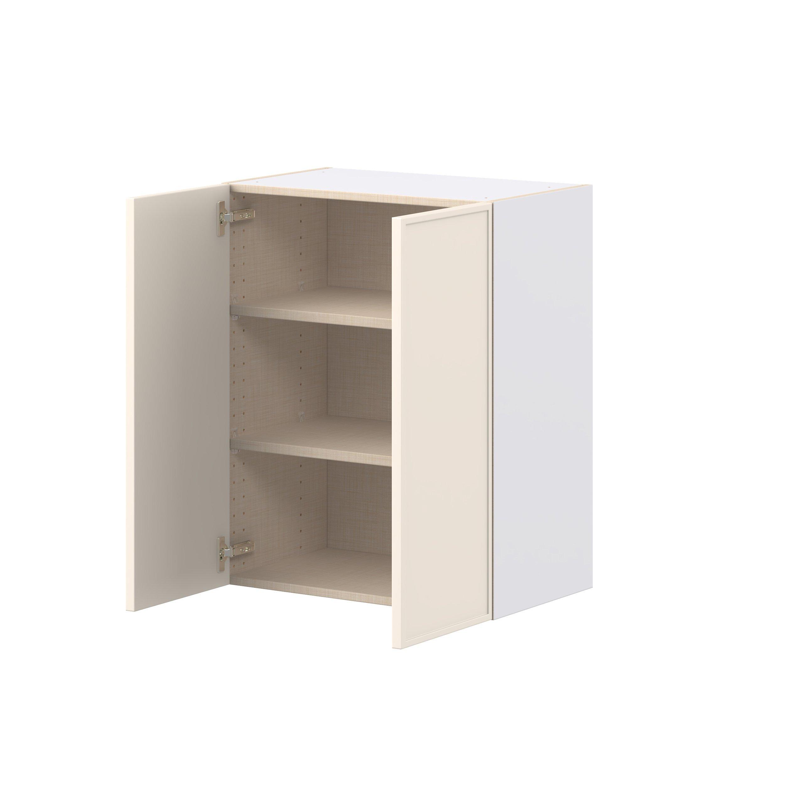 Linden 24 in. Painted Washed Linen Door Wall Cabinet
