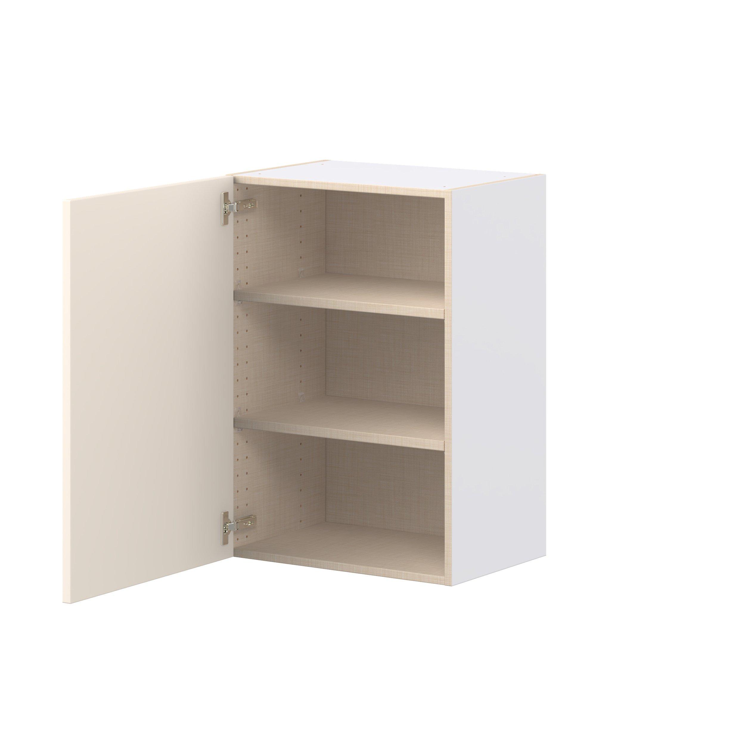 Linden 21 in. Painted Washed Linen Door Wall Cabinet