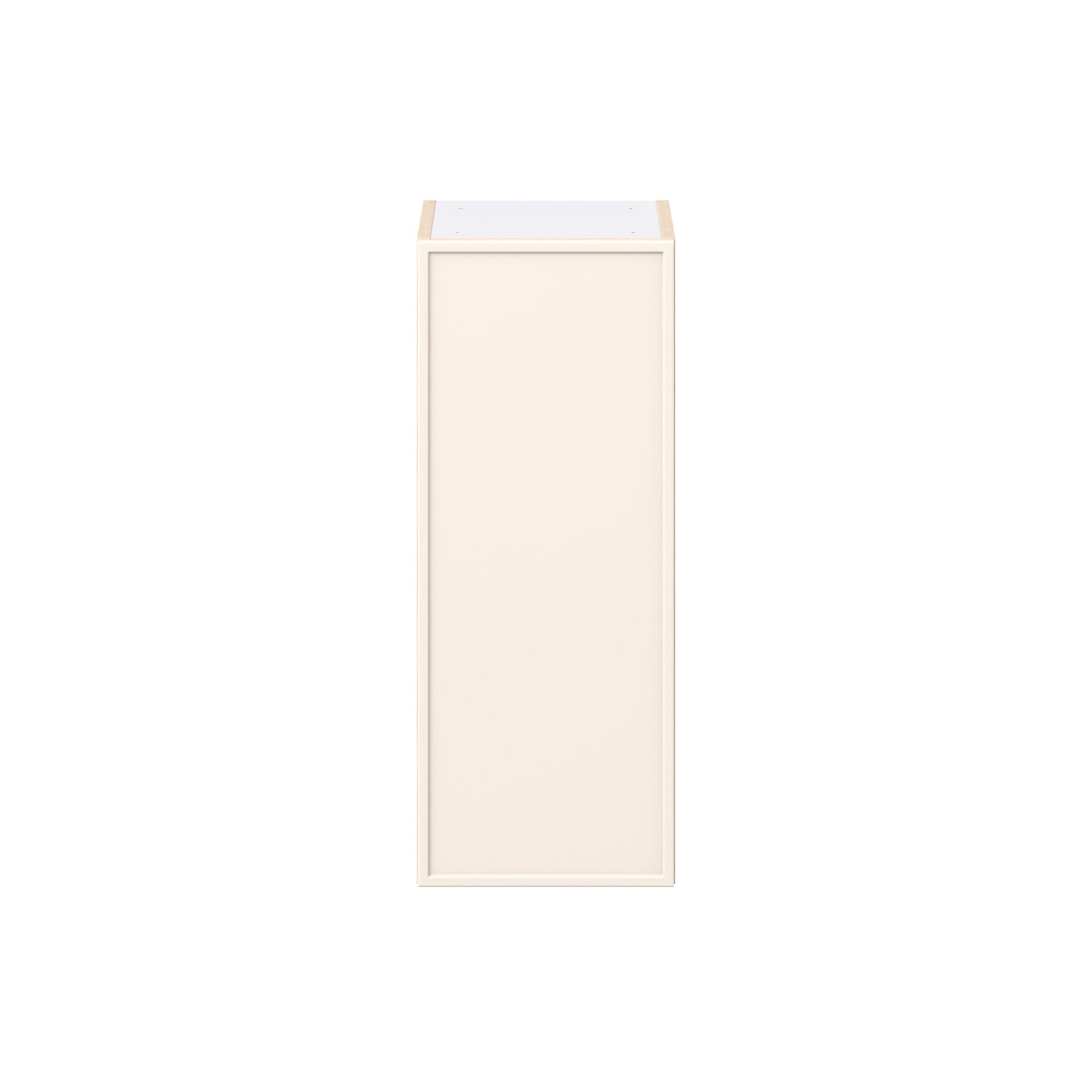 Linden 12 in. Painted Washed Linen Door Wall Cabinet