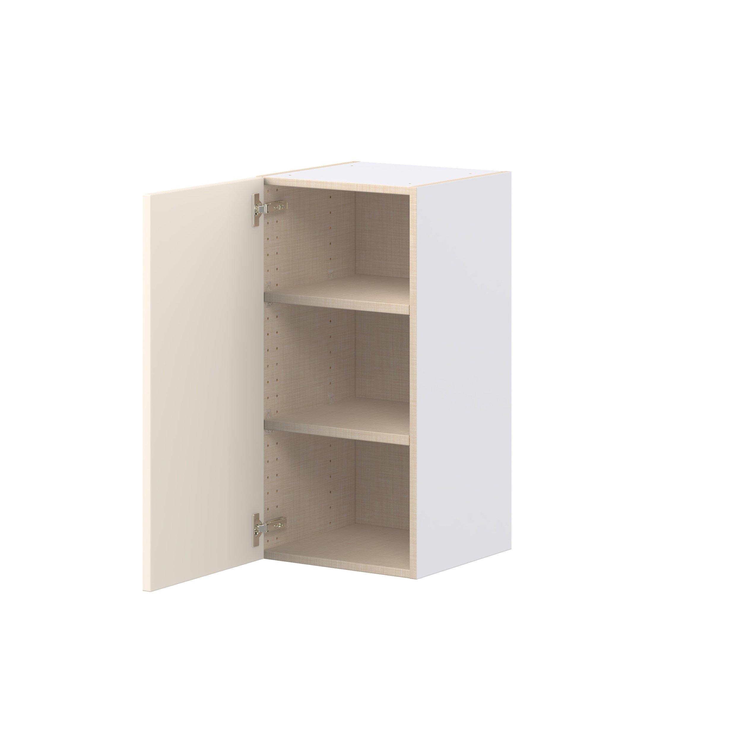 Linden 15 in. Painted Washed Linen Door Wall Cabinet