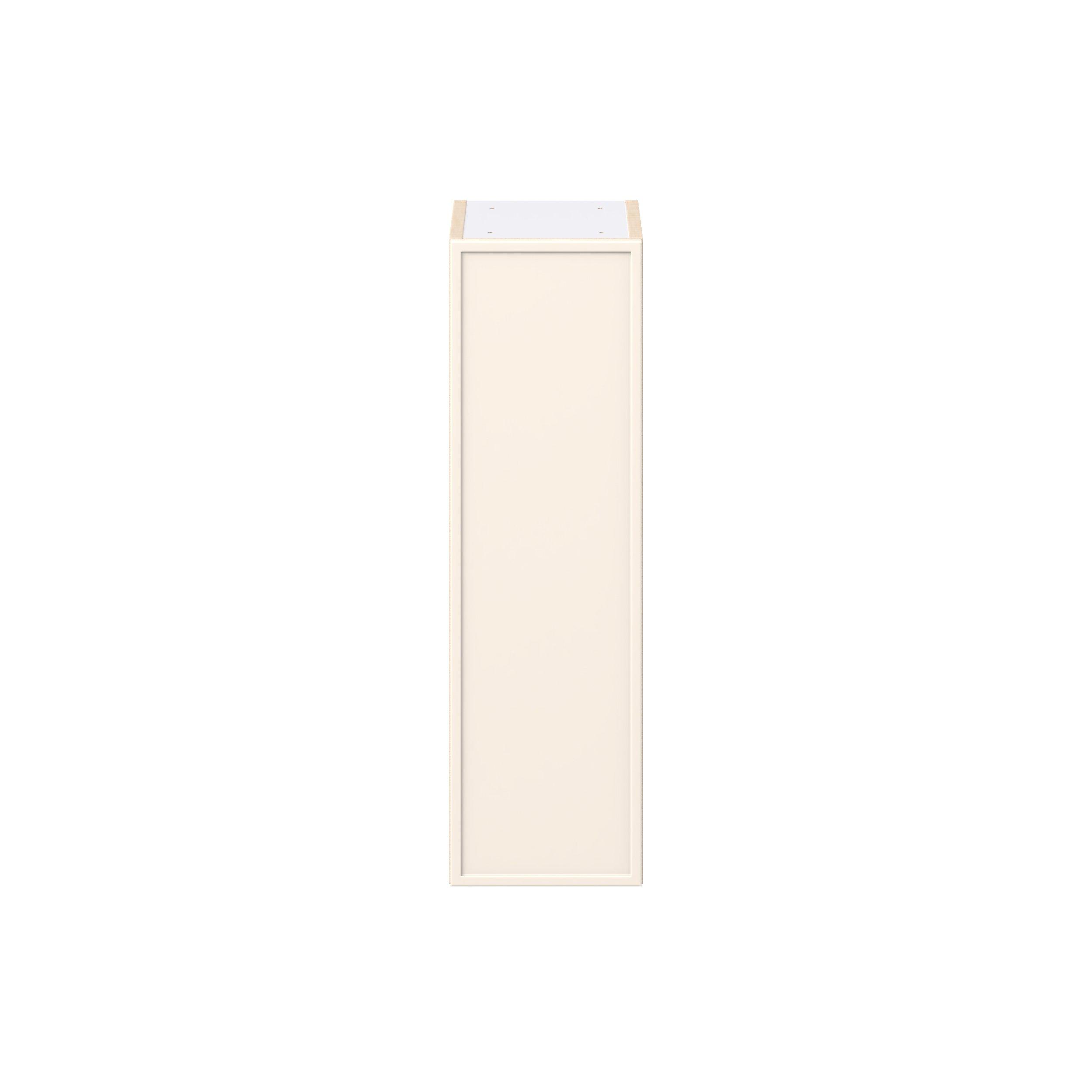 Linden 9 in. Painted Washed Linen Door Wall Cabinet