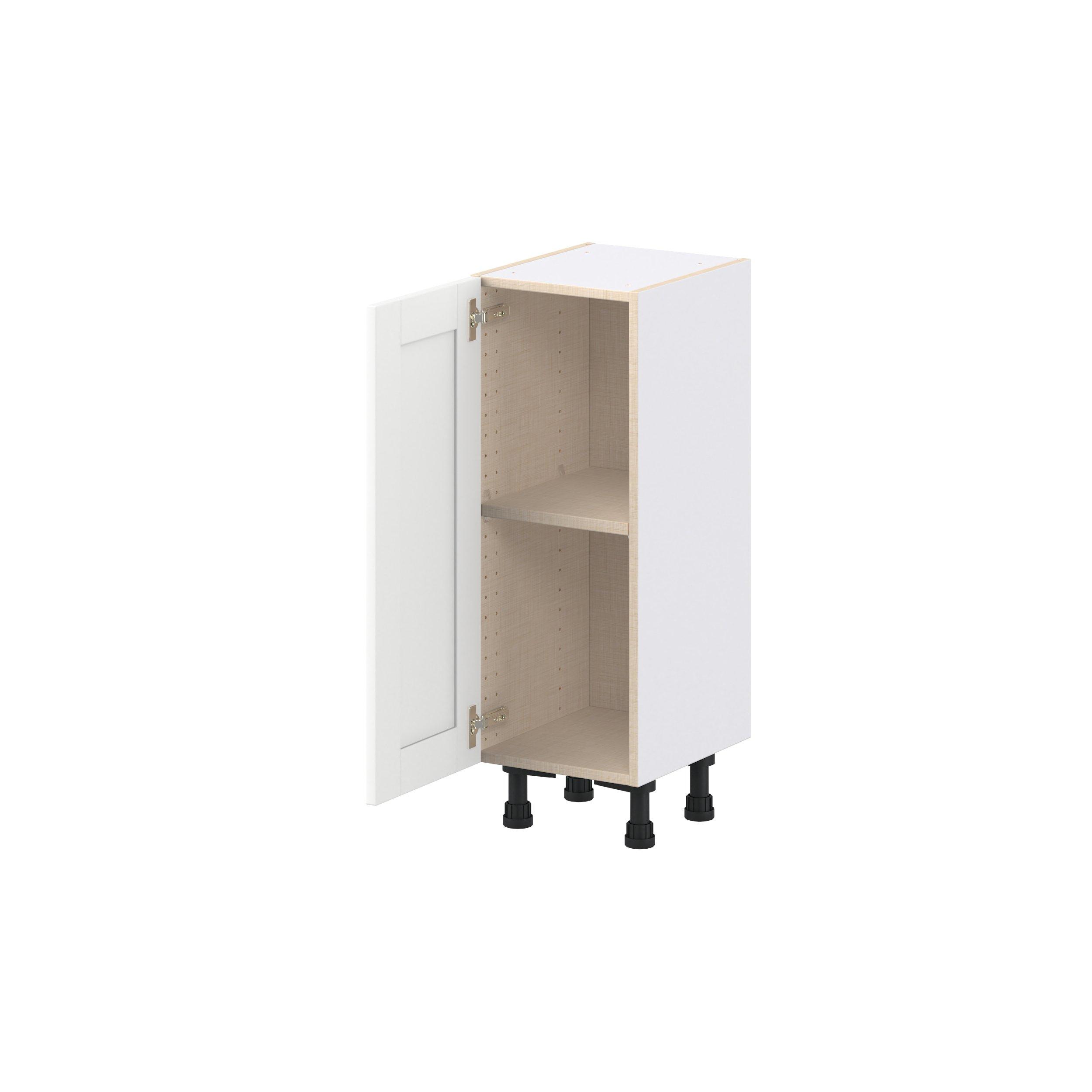 Summerhill 13 in. Bright White Shallow Base Cabinet