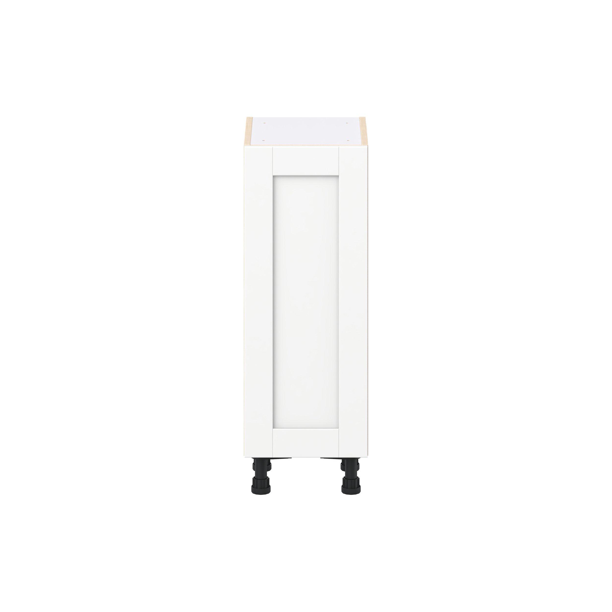 Summerhill 12 in. Bright White Shallow Base Cabinet