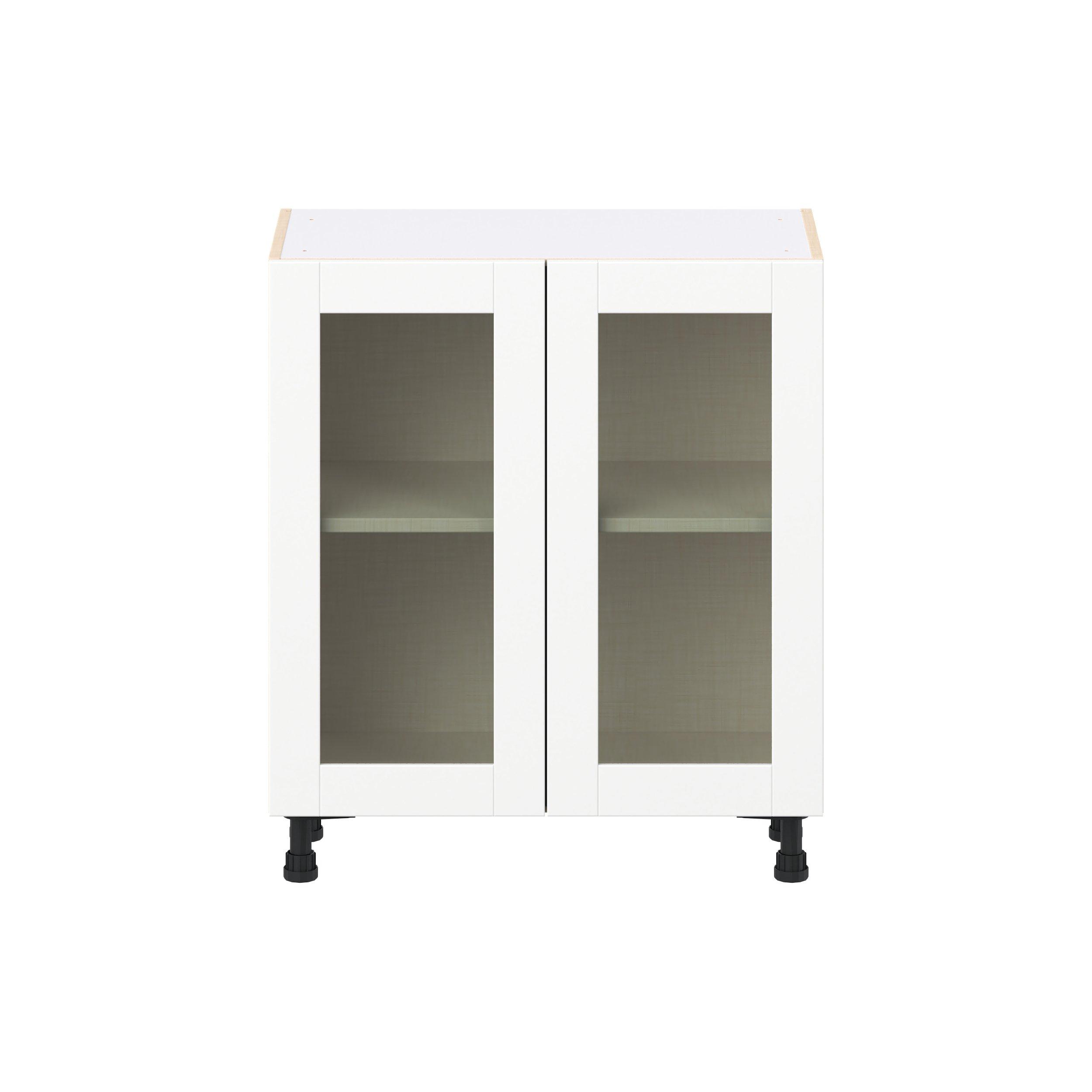 Summerhill 2 Door Shallow Base Full High Glass Door Cabinet